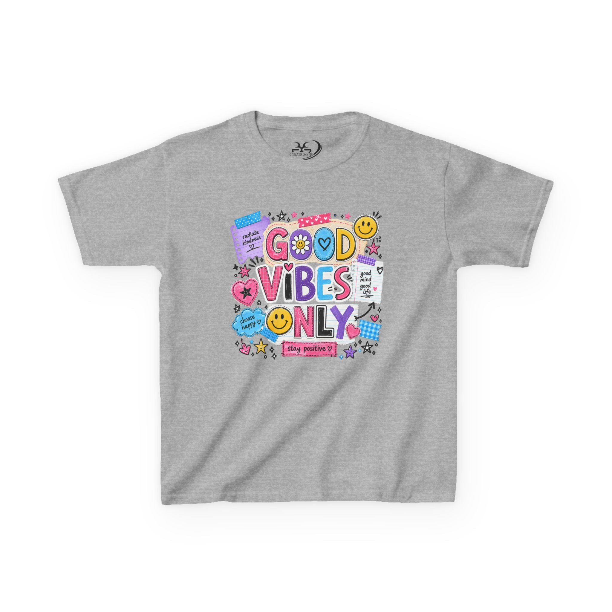 Good Vibes Only Heavy Cotton Kids T-Shirt