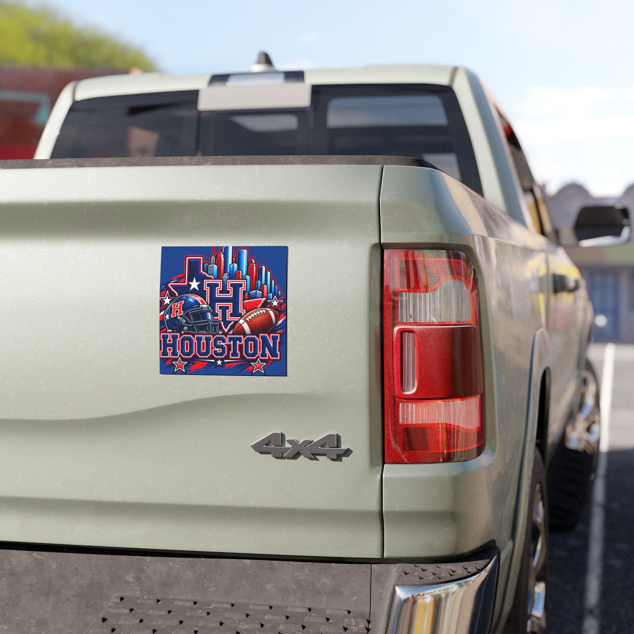 Houston Football Car Magnet