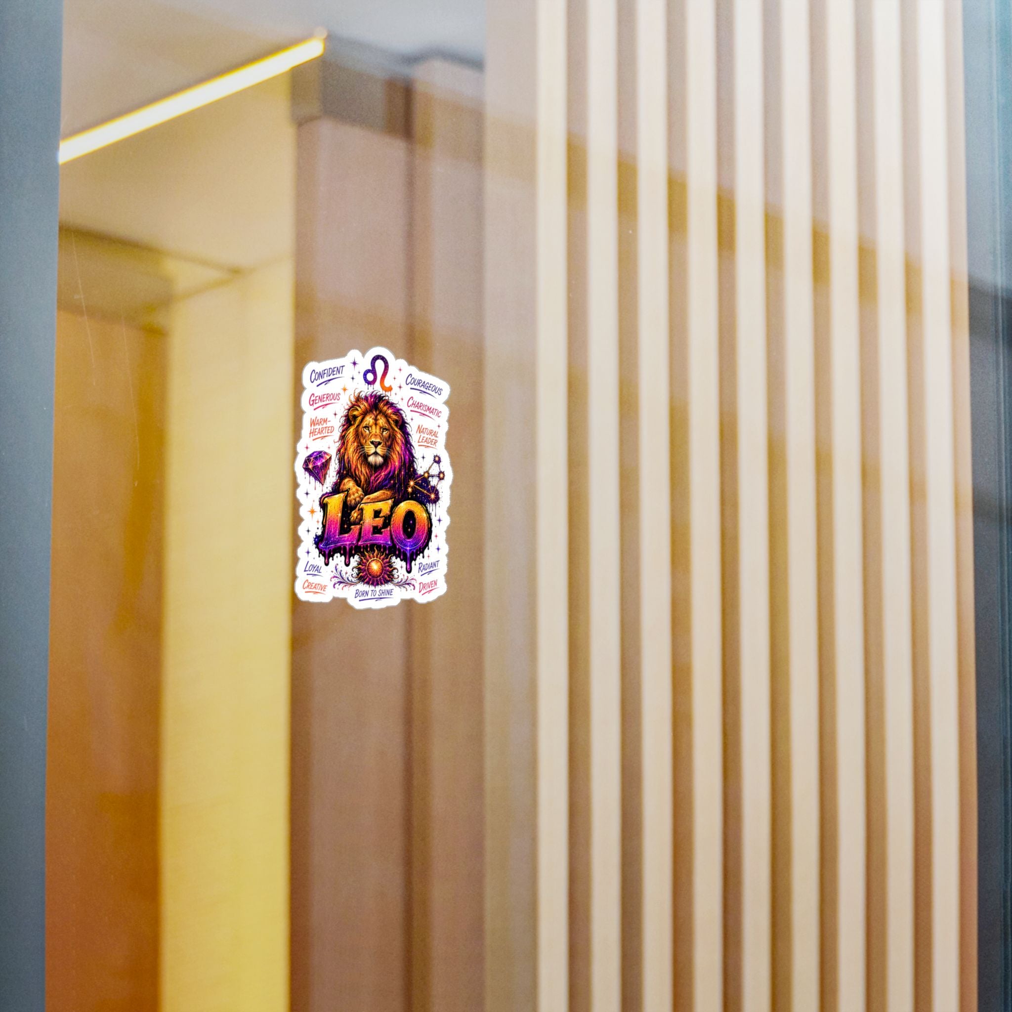Leo Zodiac Kiss-Cut Vinyl Decals