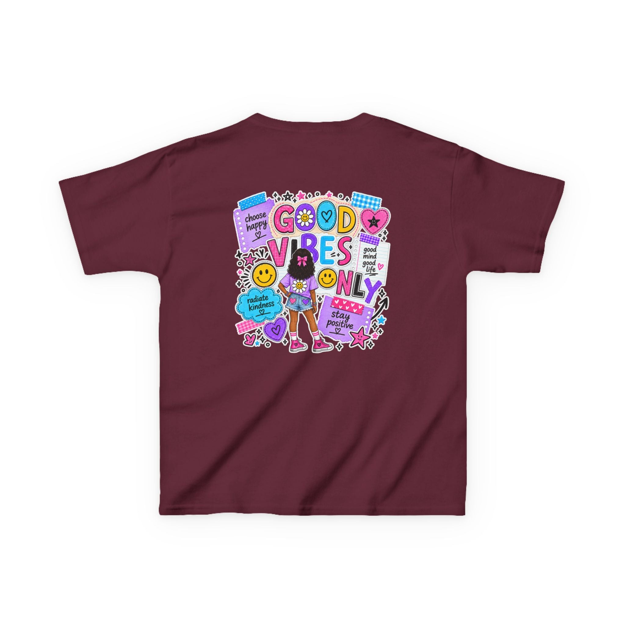 Good Vibes Only Heavy Cotton Kids T-Shirt