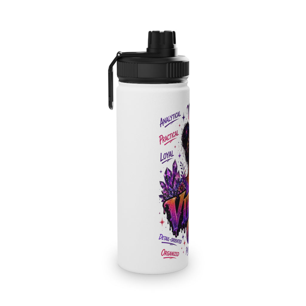 Virgo Stainless Steel Water Bottle, Sports Lid