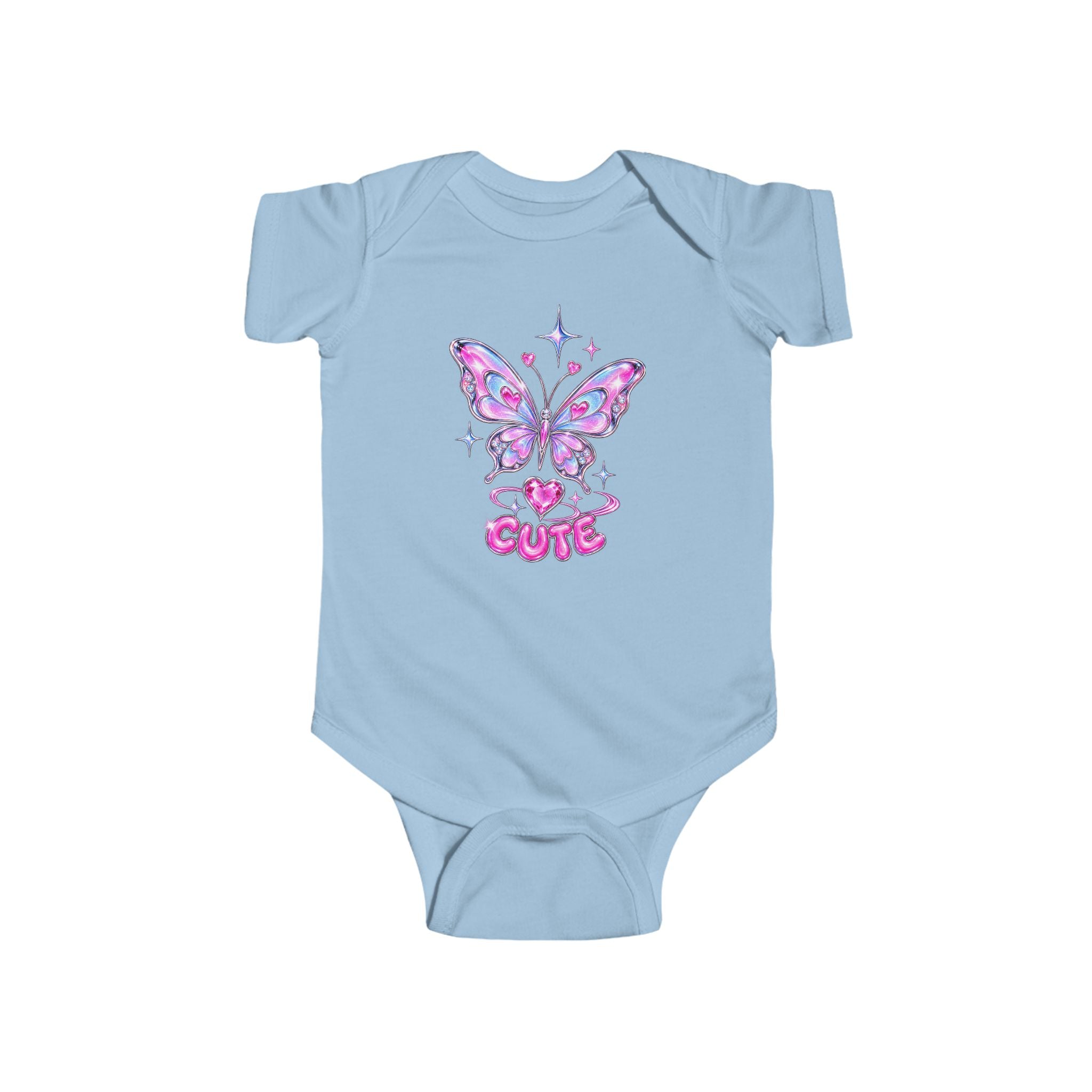 Cute Butterfly Jersey Bodysuit