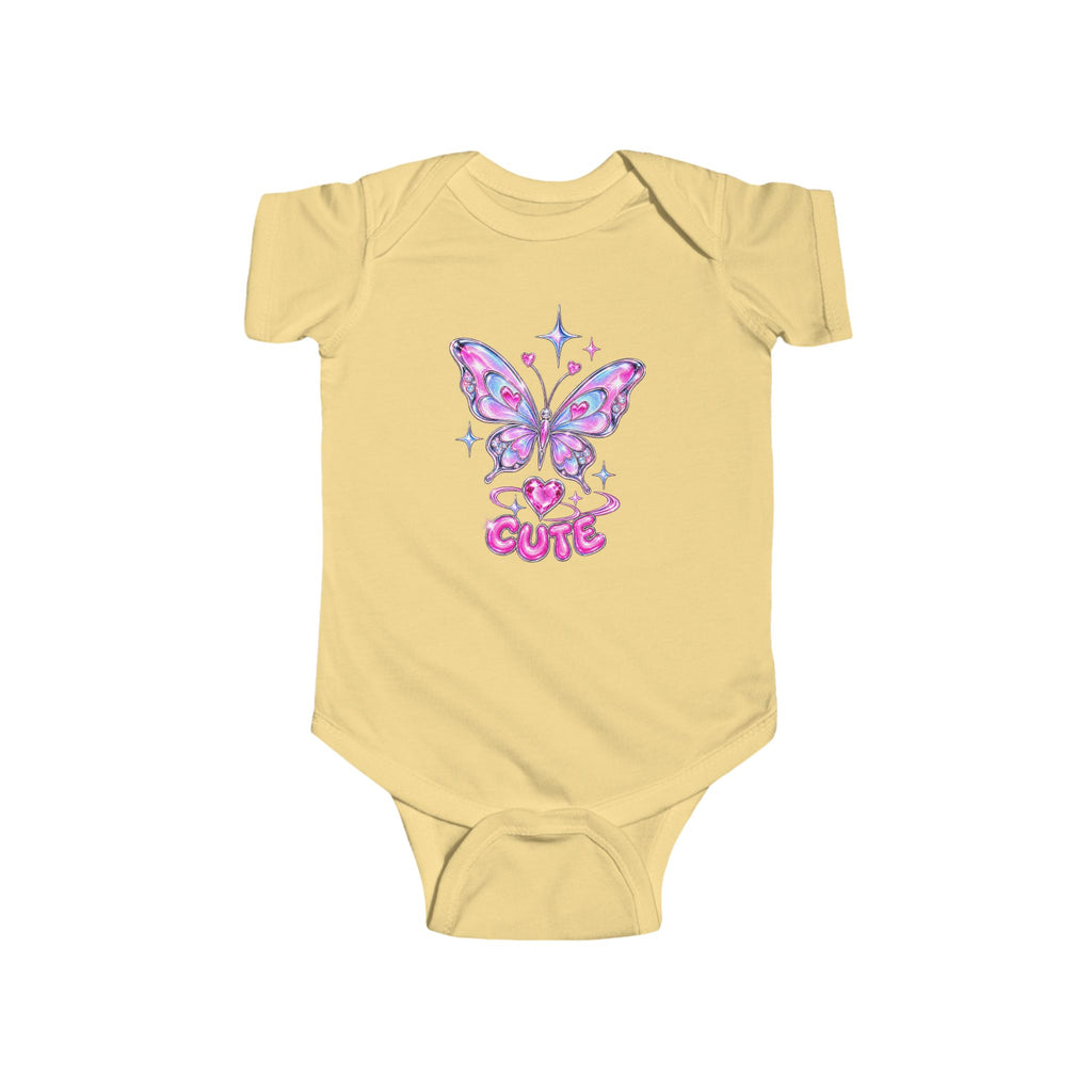 Cute Butterfly Jersey Bodysuit