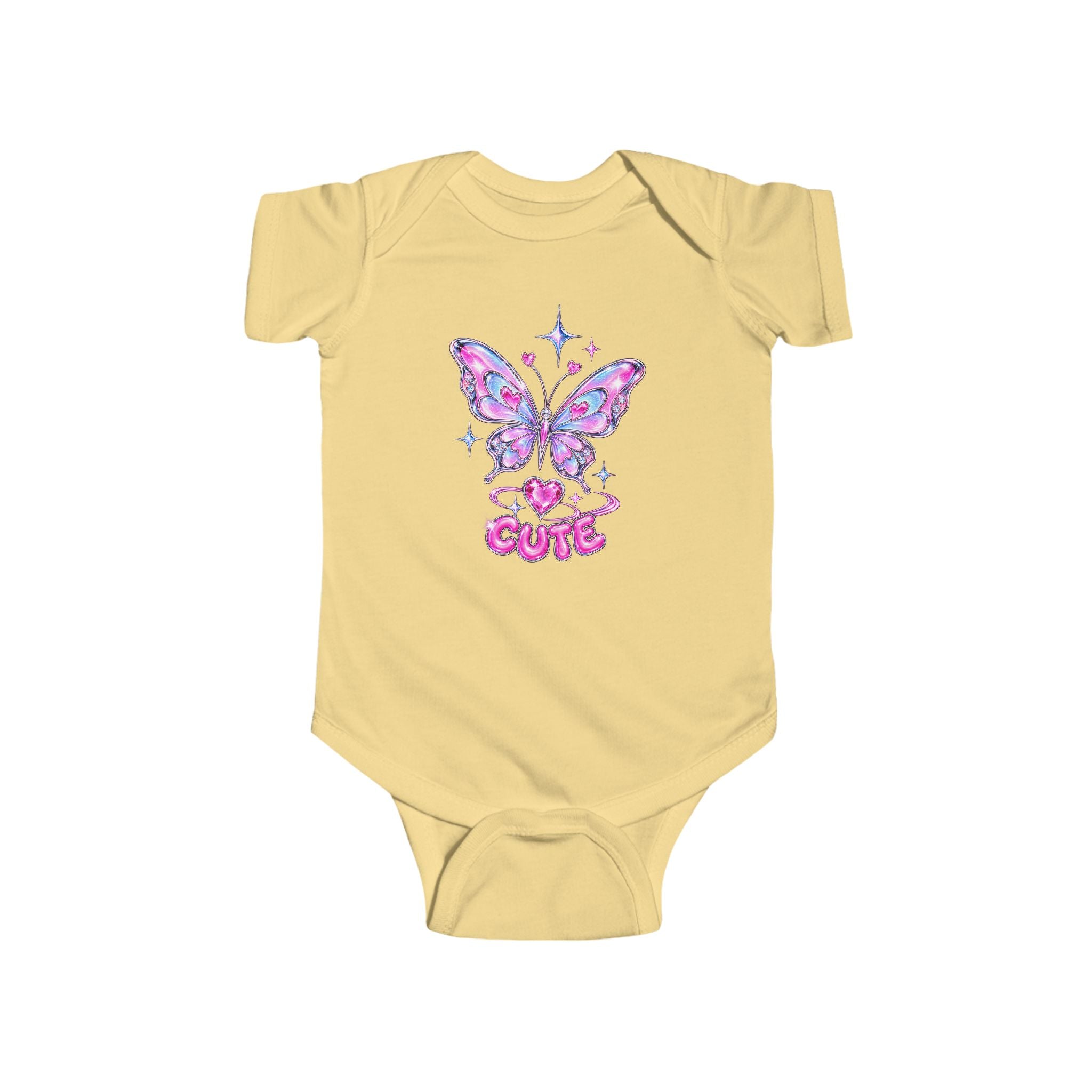 Cute Butterfly Jersey Bodysuit