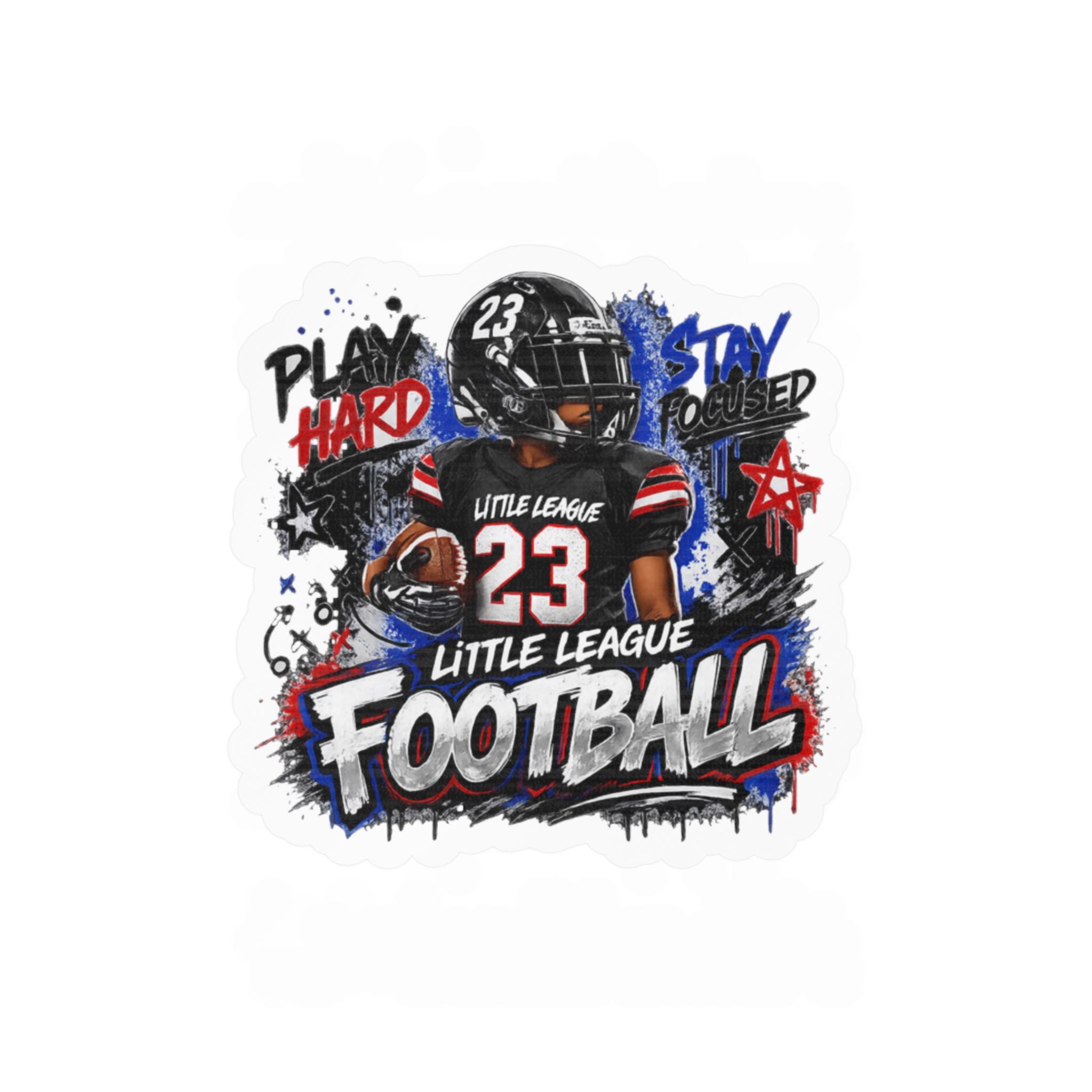 Little League Football Kiss-Cut Vinyl Decals
