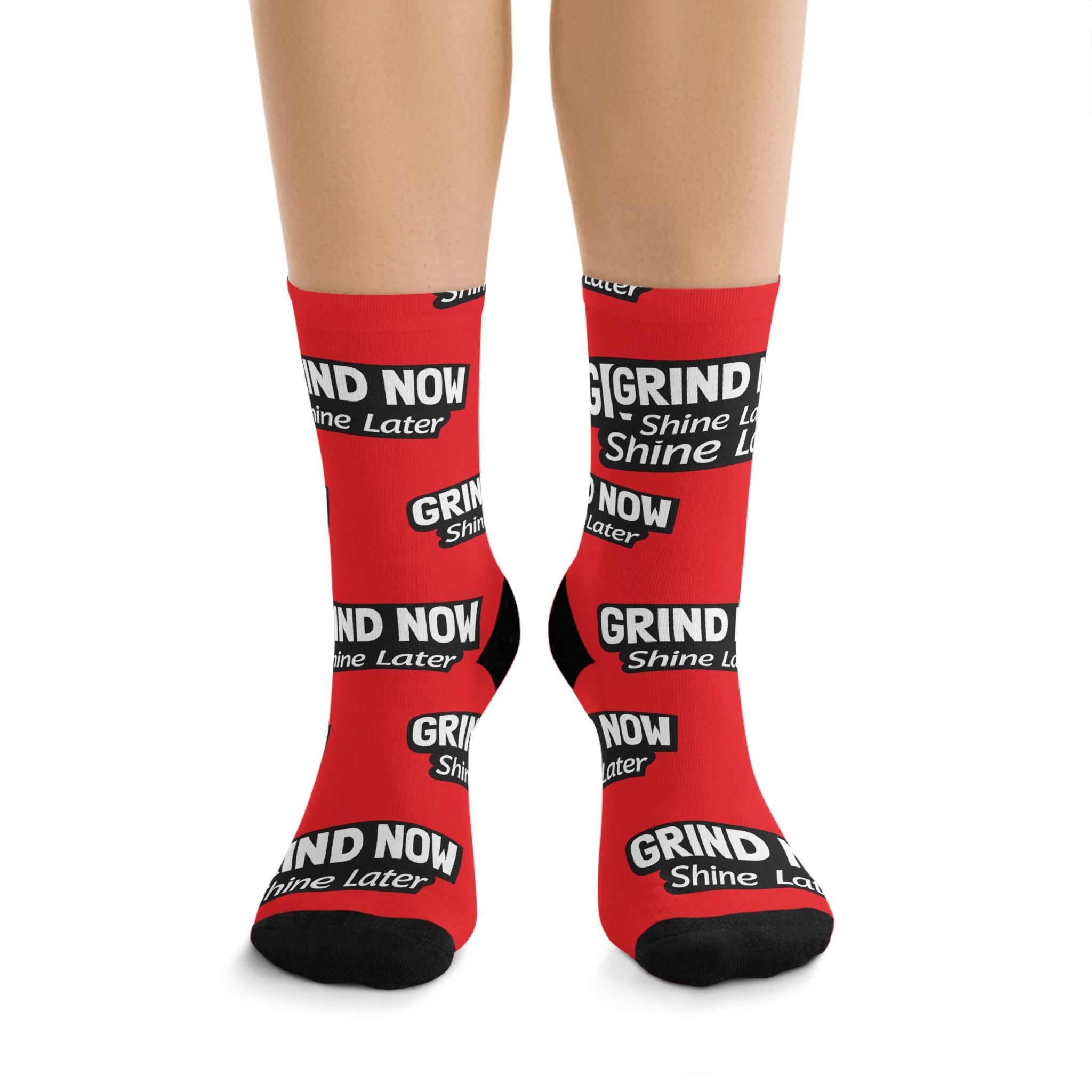 Grind Now Shine Later Poly Socks