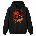 RISE Red Graphic Heavyweight Unisex Cotton Hoodie