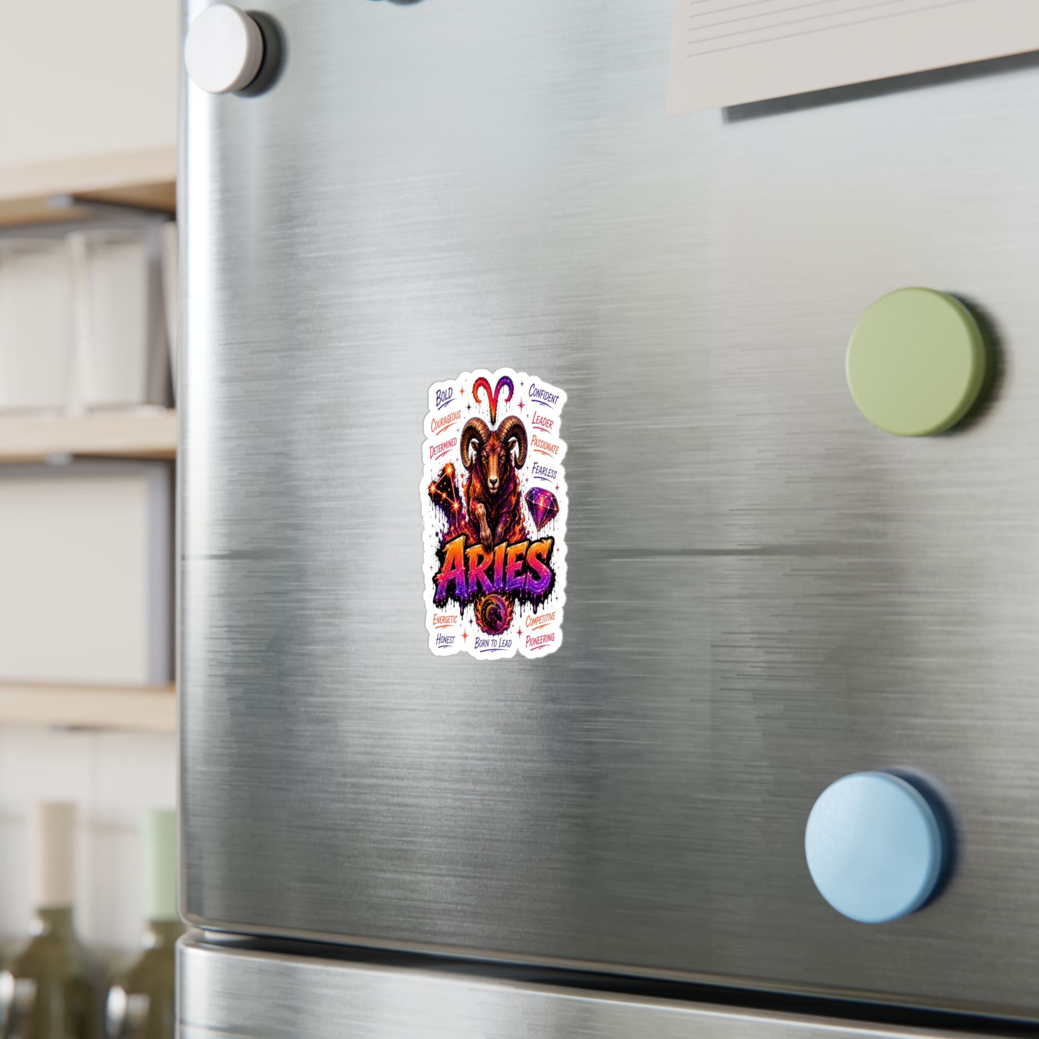 Aries Zodiac Kiss-Cut Vinyl Decals