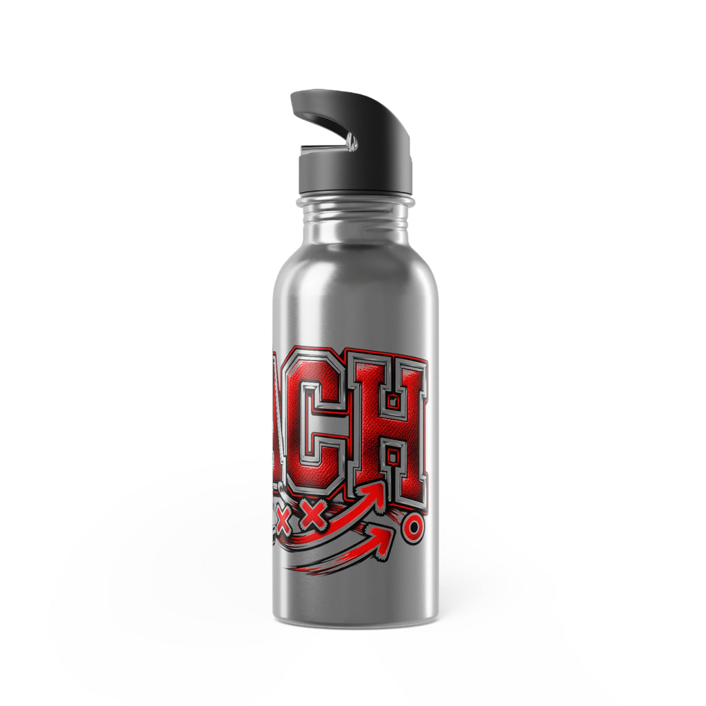 Coach 20 oz Stainless Steel Straw Bottle –Red