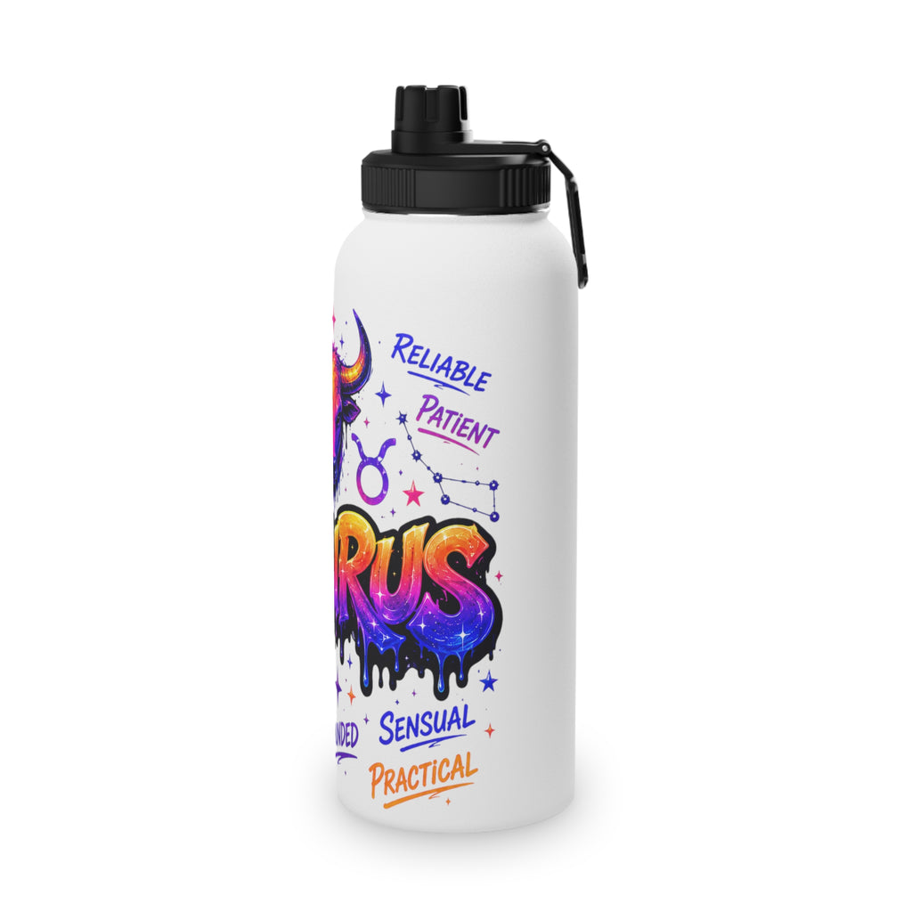 Taurus Stainless Steel Water Bottle, Sports Lid