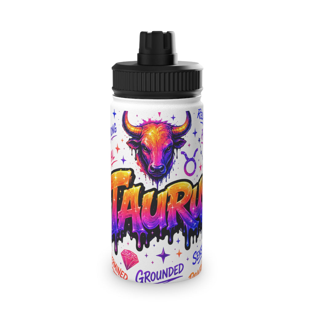 Taurus Stainless Steel Water Bottle, Sports Lid