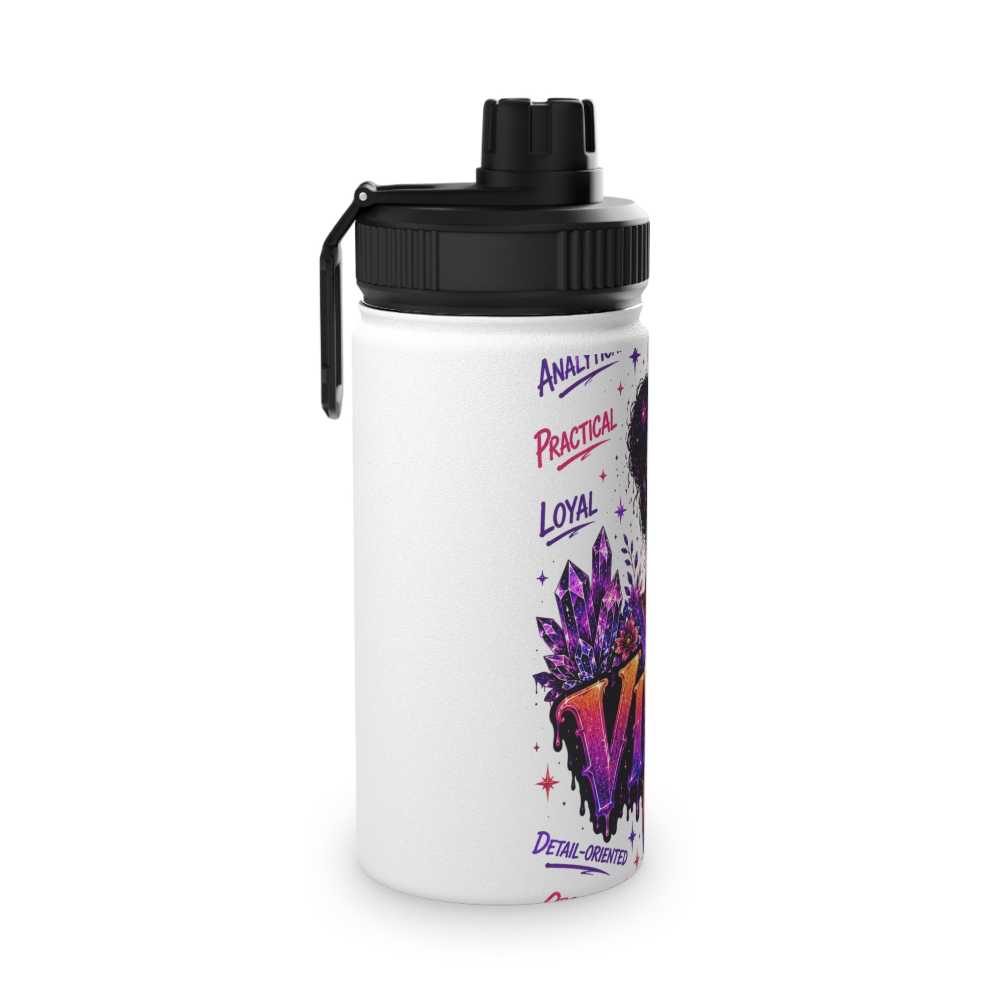 Virgo Stainless Steel Water Bottle, Sports Lid