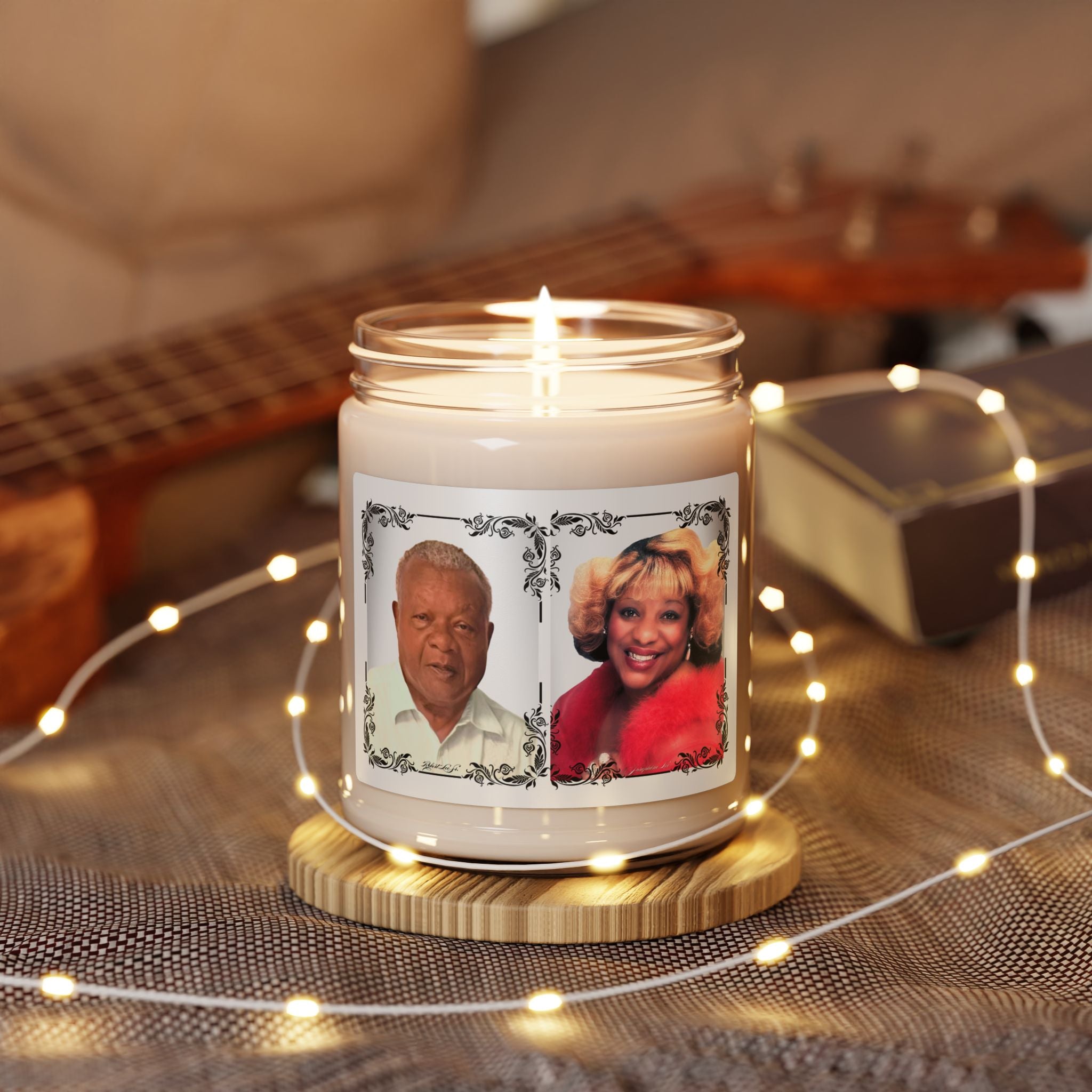 Personalized Photo Scented Soy Candle, 9oz