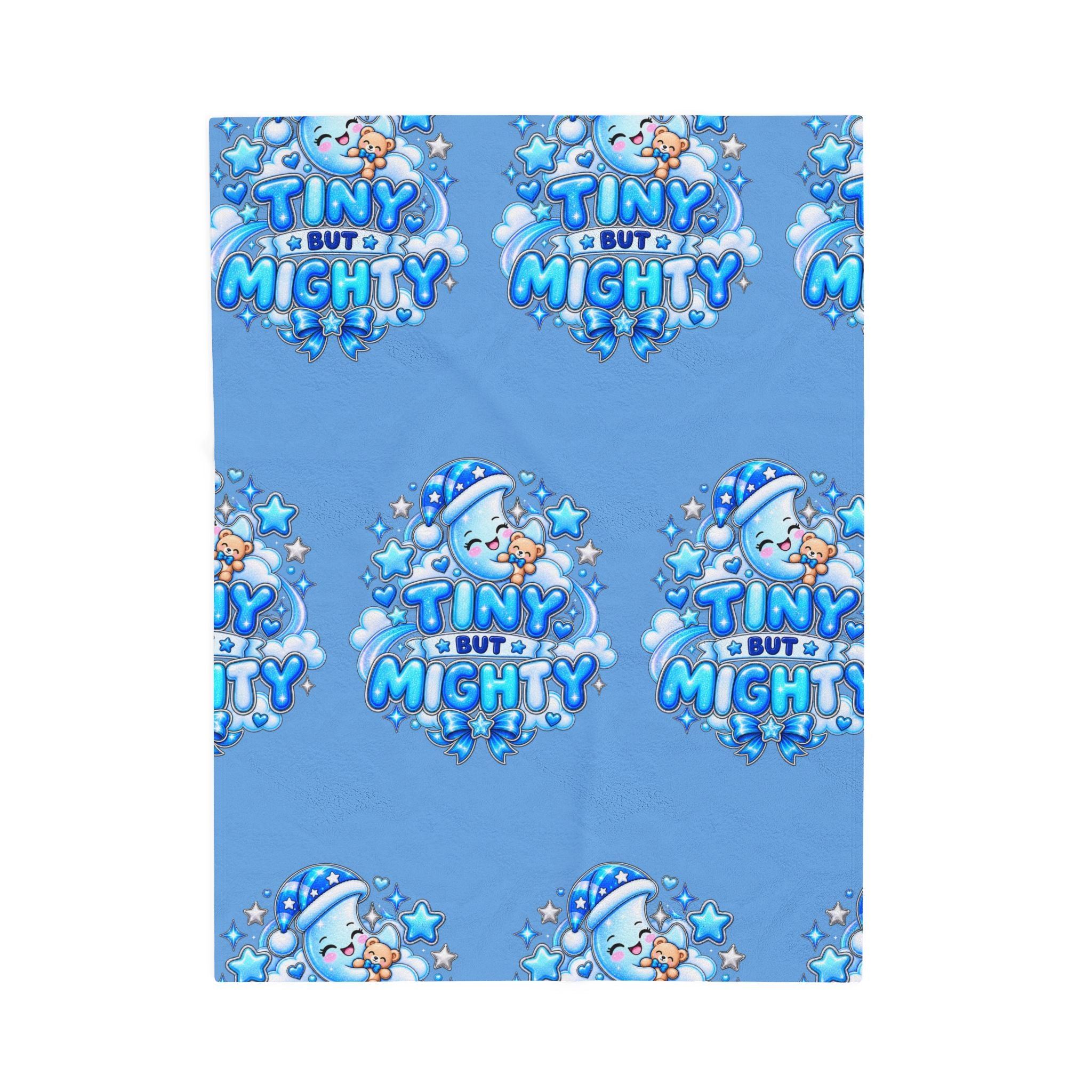 Tiny But Mighty Plush Velveteen Blanket