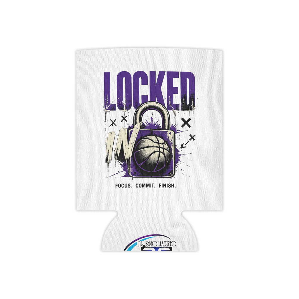 Locked In Basketball Can Cooler