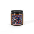 New England Football Soy Candle (4oz, Amber Jar)a