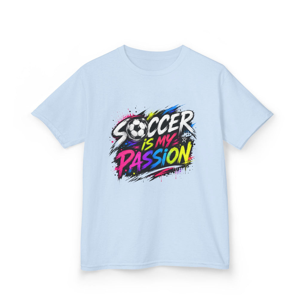 Soccer Is My Passion Kids Heavy Cotton T-Shirt