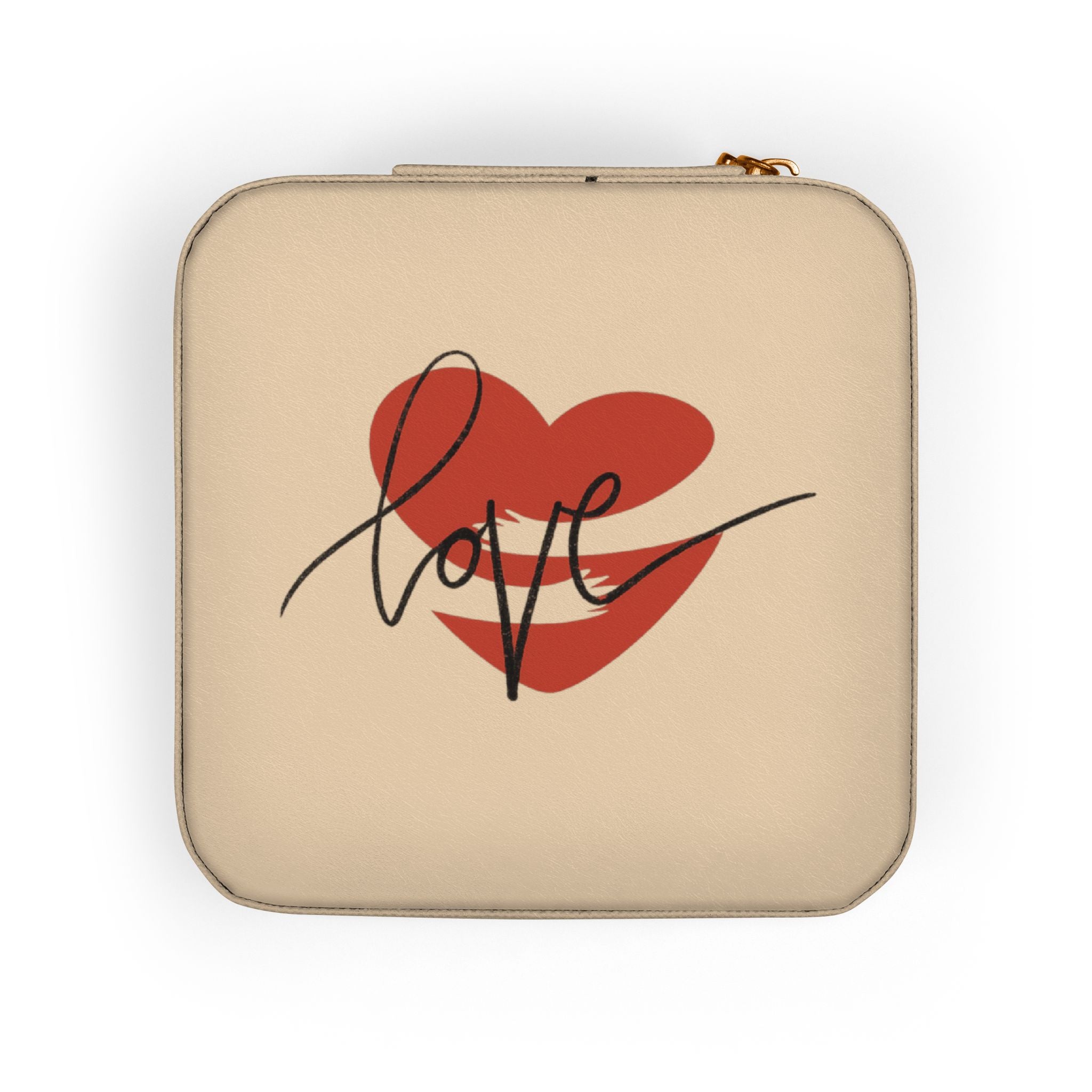 Love Heart Jewelry Travel Case