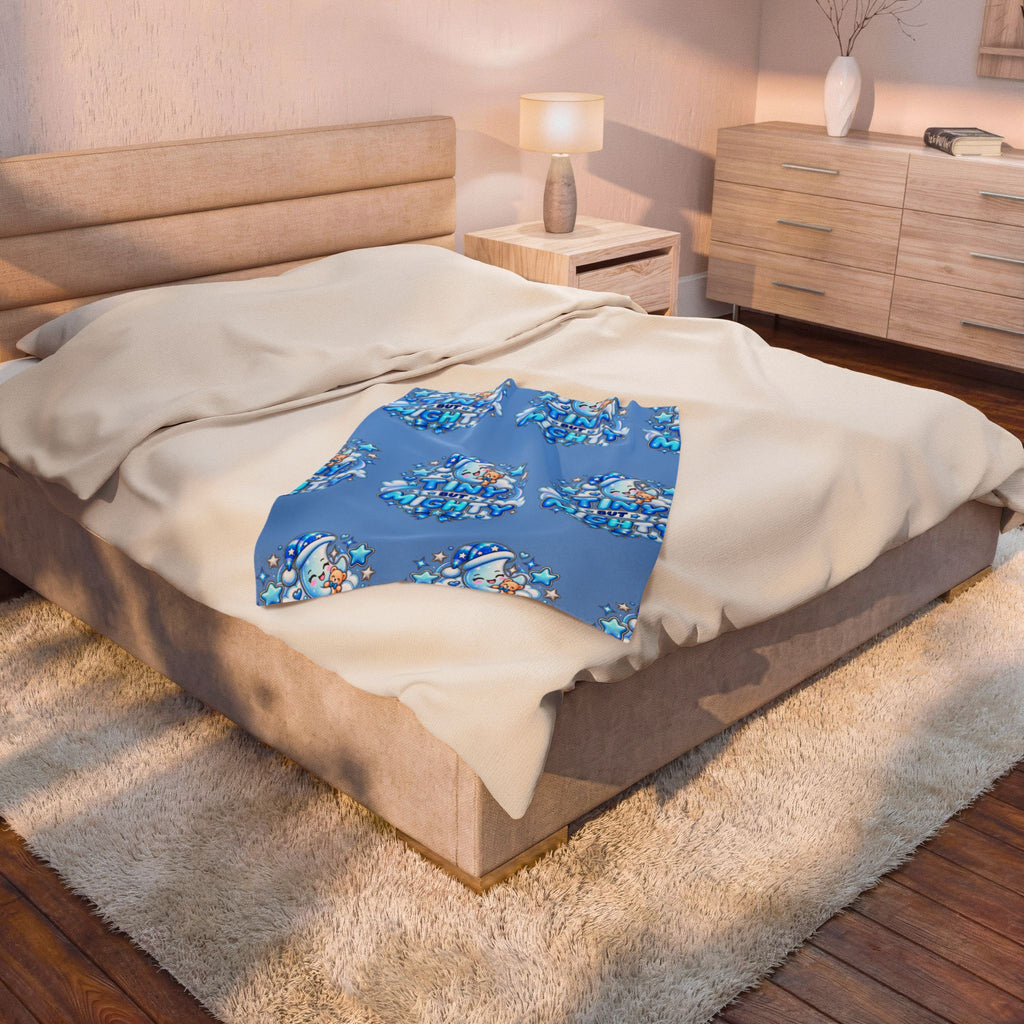 Tiny But Mighty Plush Velveteen Blanket