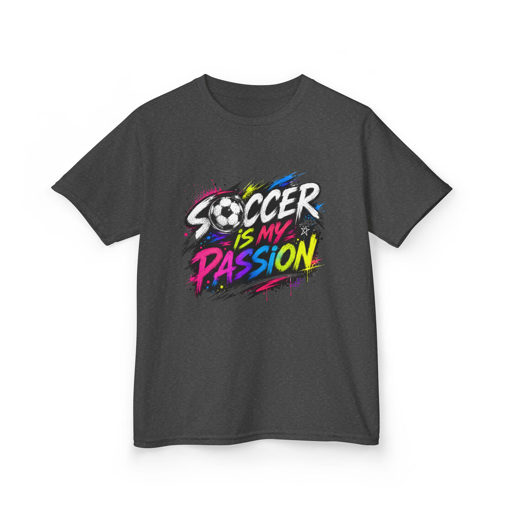 Soccer Is My Passion Kids Heavy Cotton T-Shirt