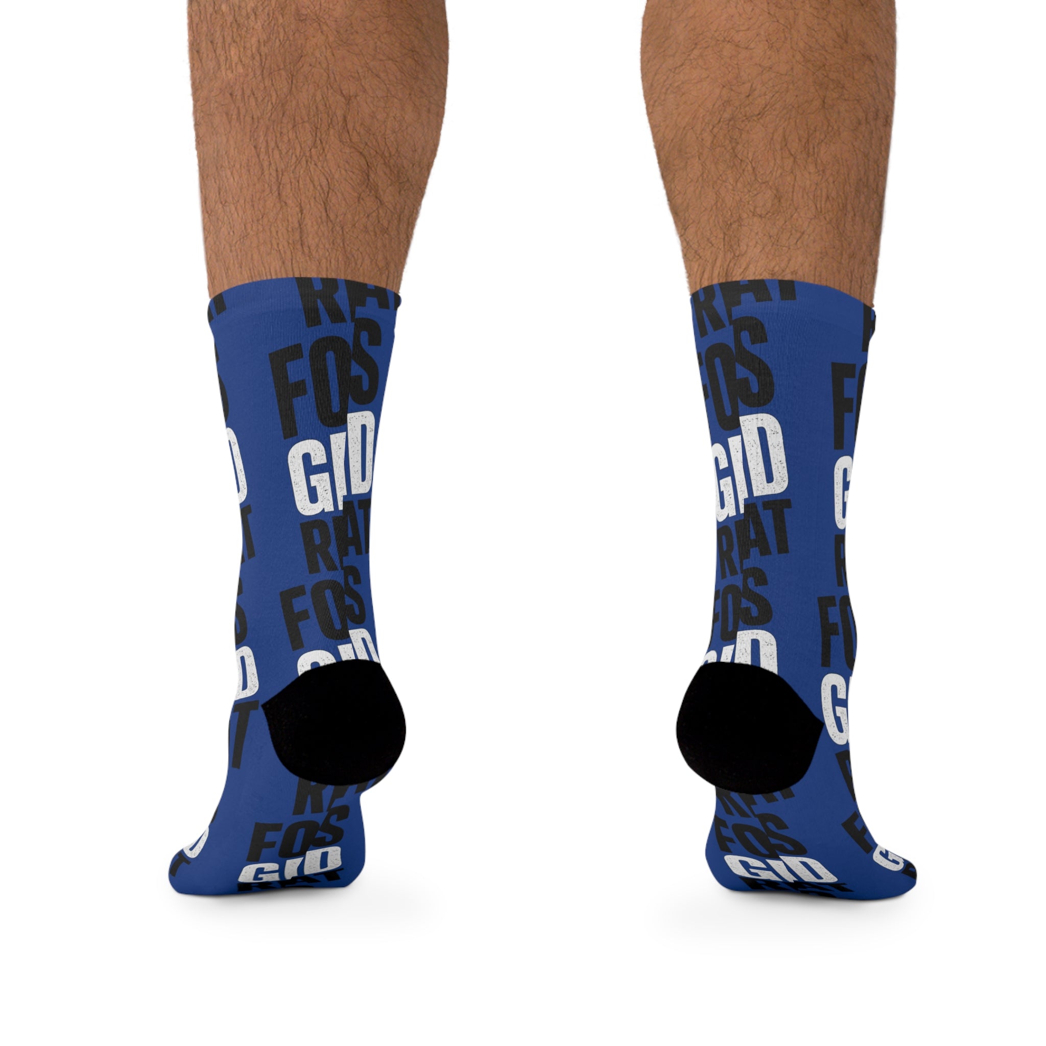 Unisex Focus Grind and Repeat Poly Socks