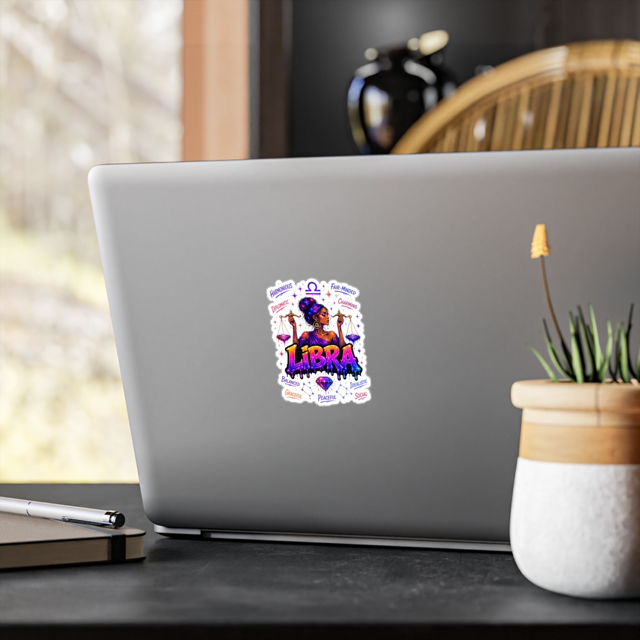 Libra Zodiac Kiss-Cut Vinyl Decals