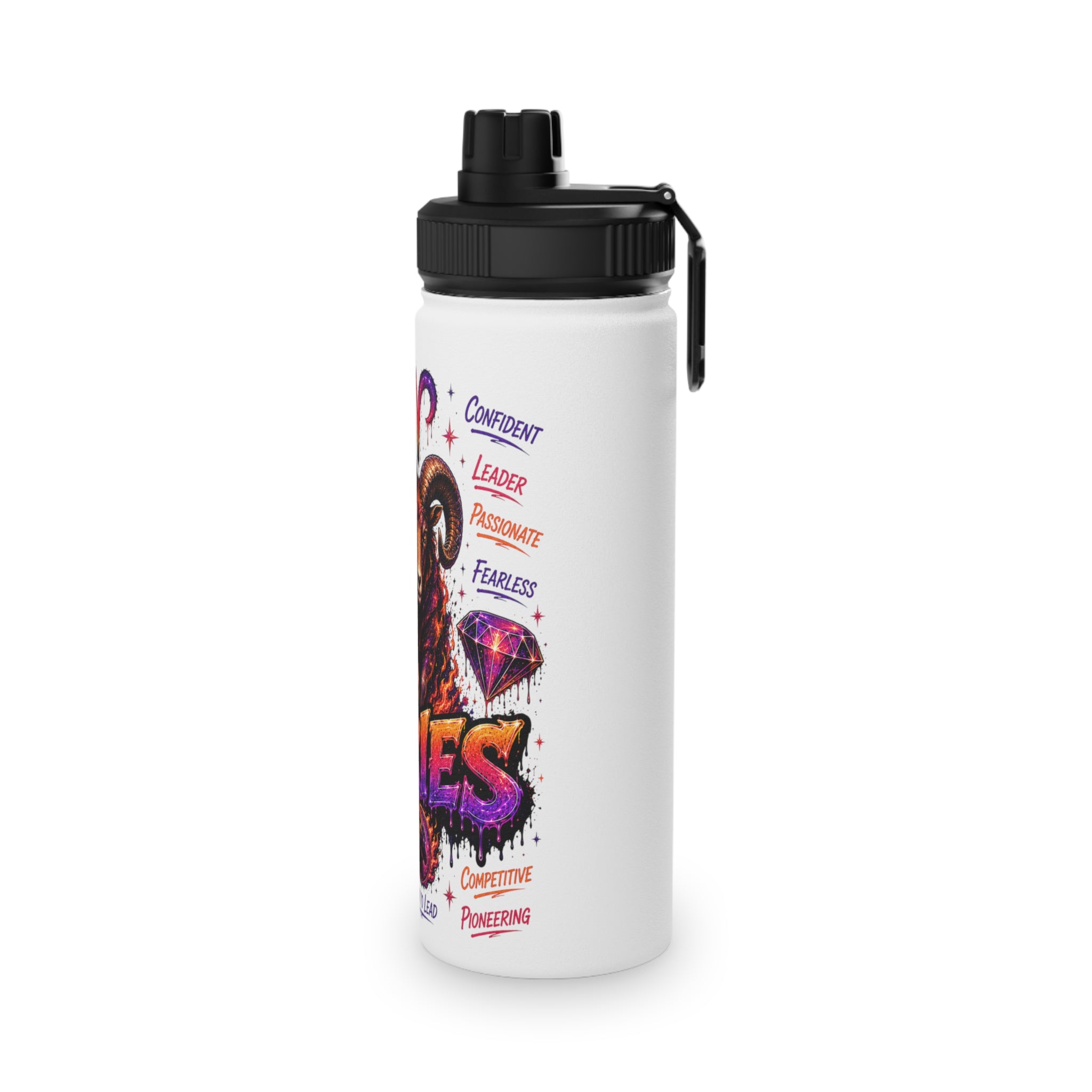 Aries Stainless Steel Water Bottle, Sports Lid