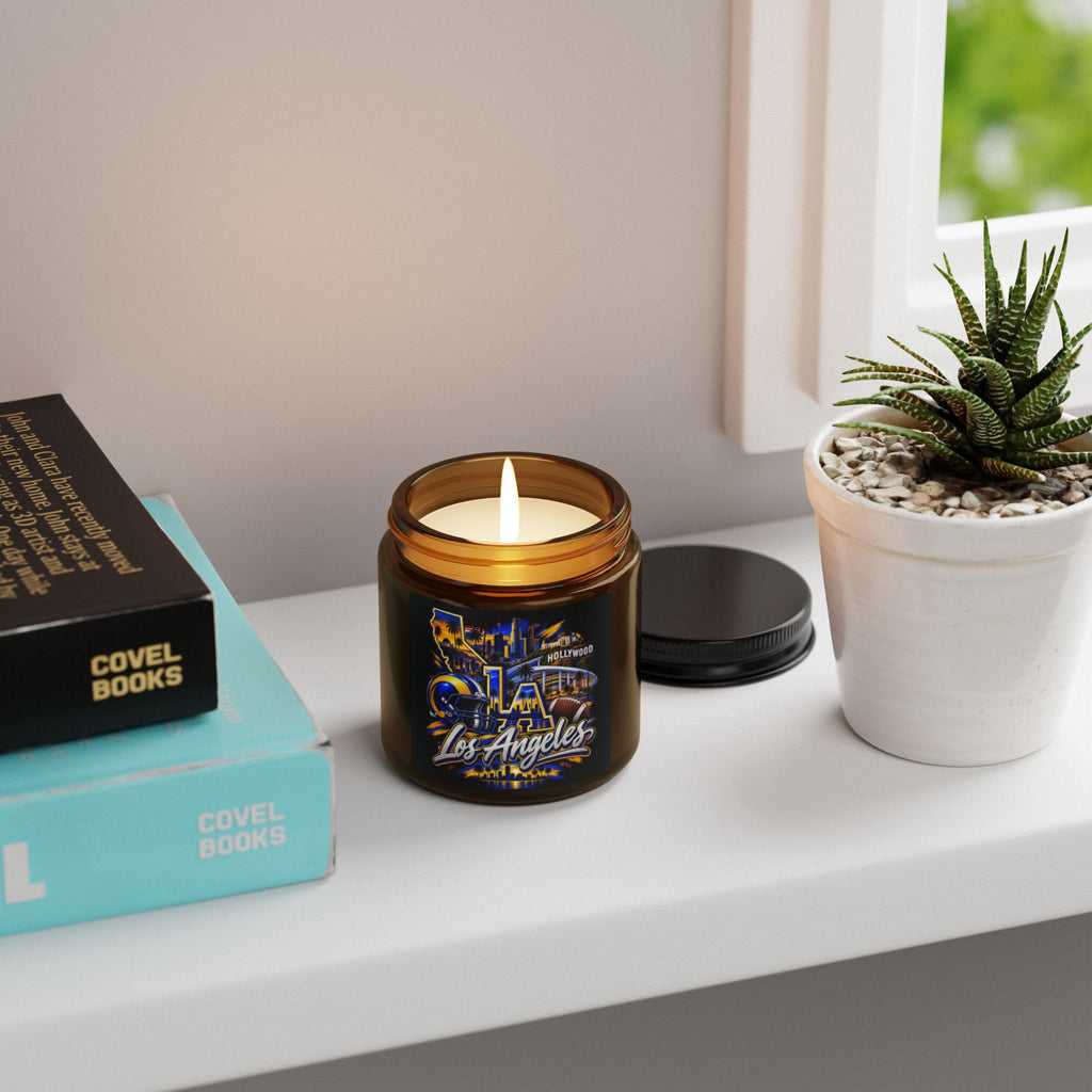 Los Angeles Football Soy Candle (4oz, Amber Jar)