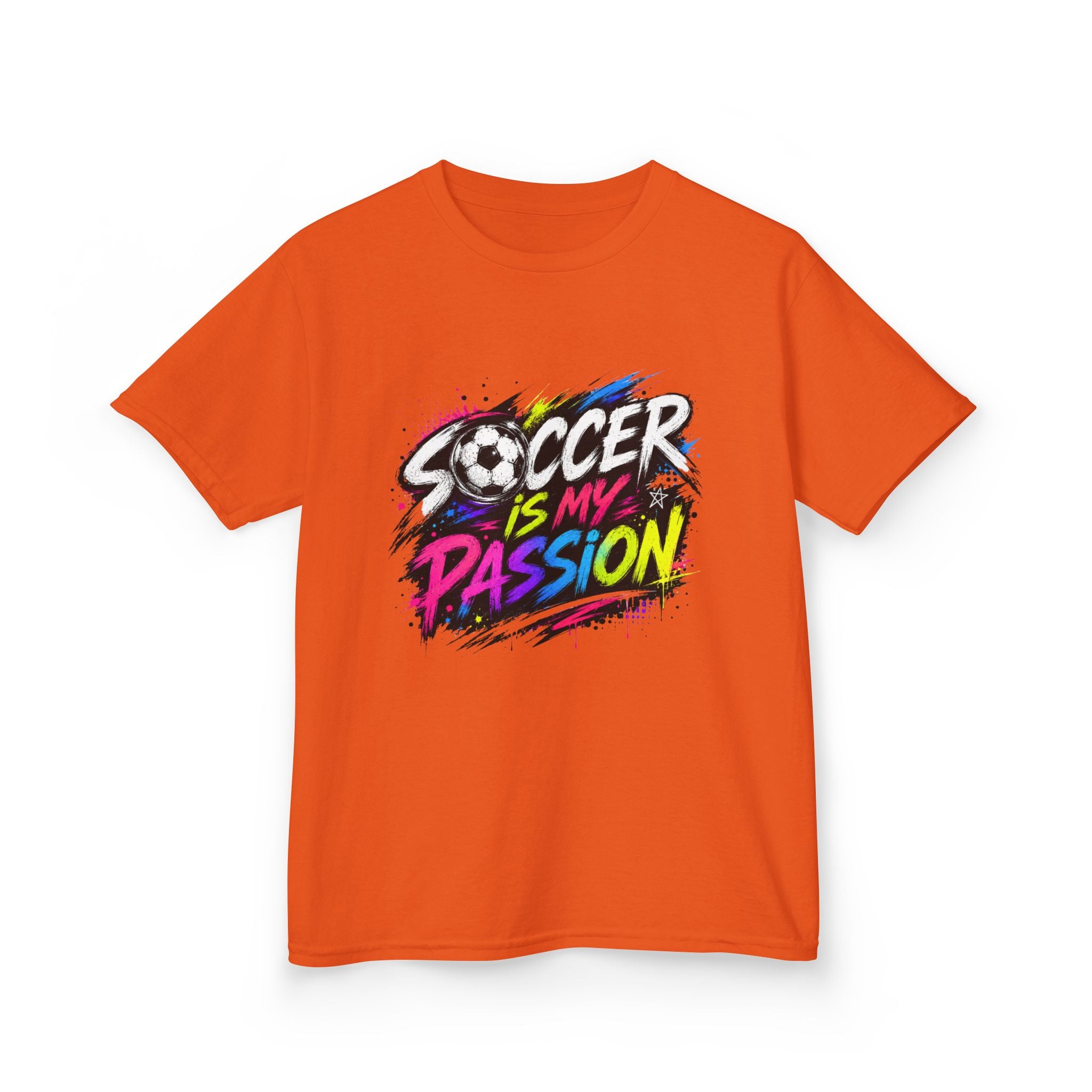 Soccer Is My Passion Kids Heavy Cotton T-Shirt