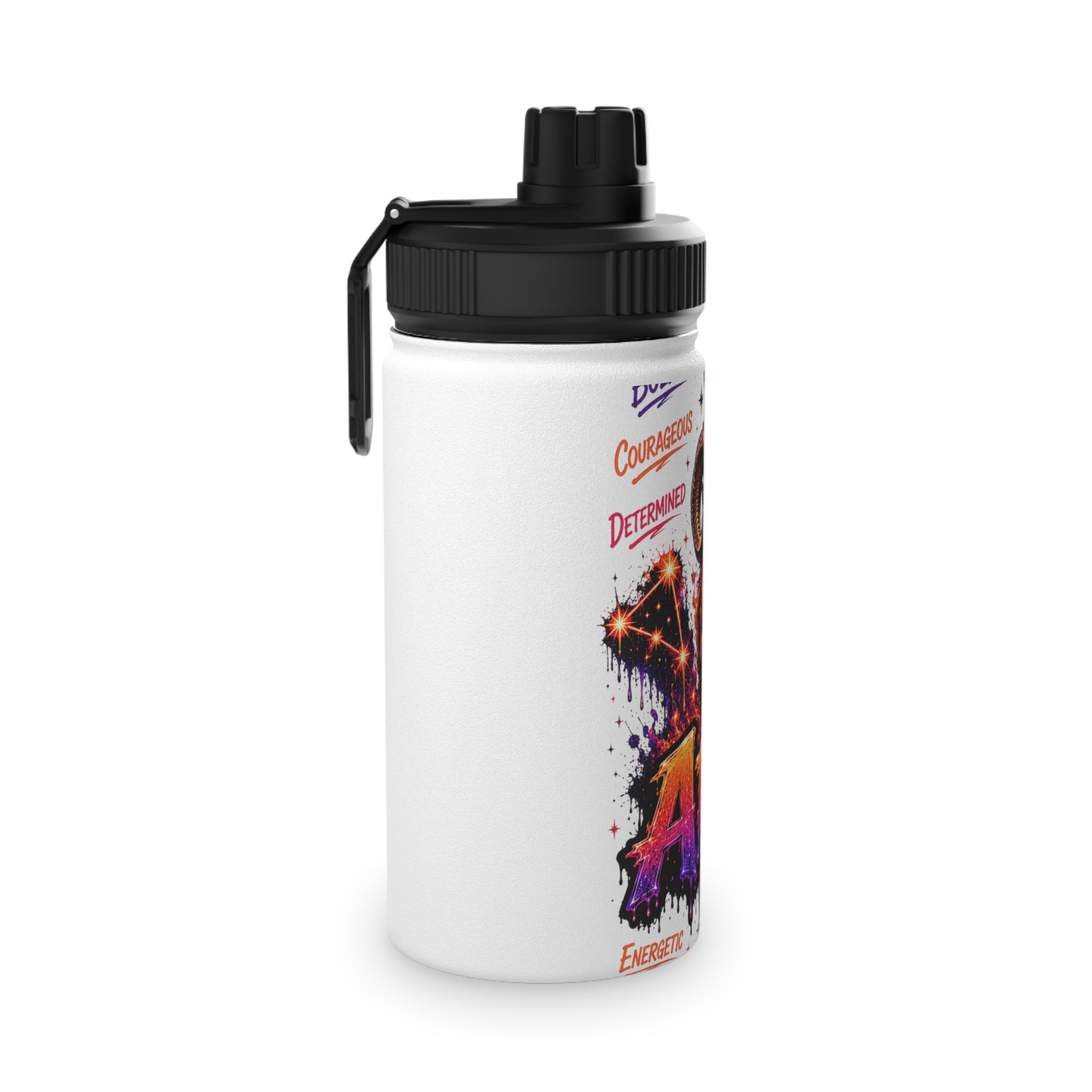 Aries Stainless Steel Water Bottle, Sports Lid