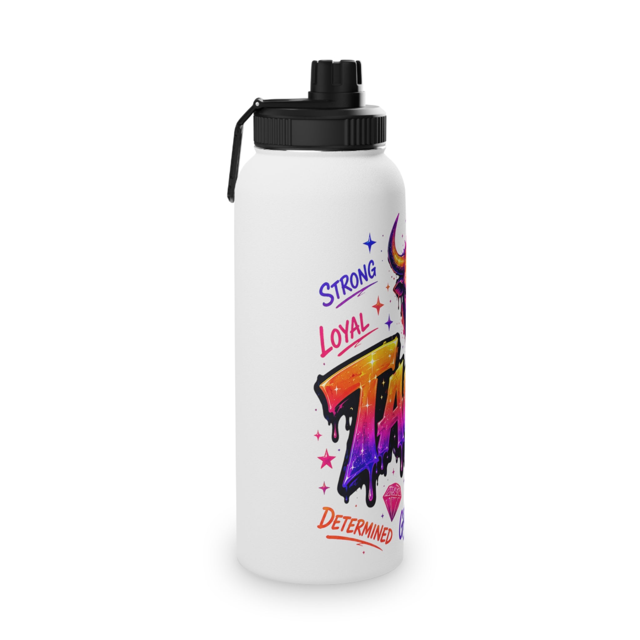 Taurus Stainless Steel Water Bottle, Sports Lid