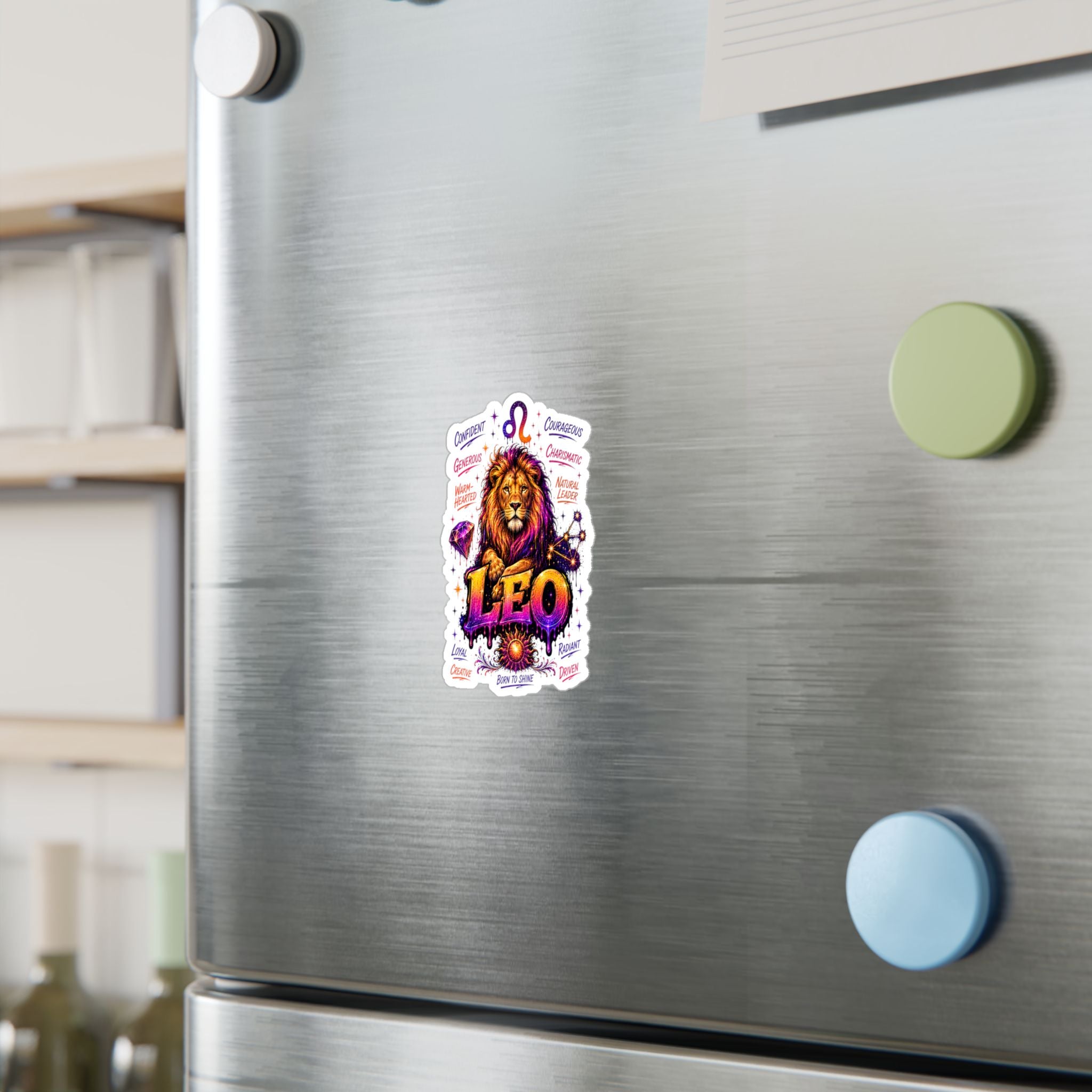 Leo Zodiac Kiss-Cut Vinyl Decals