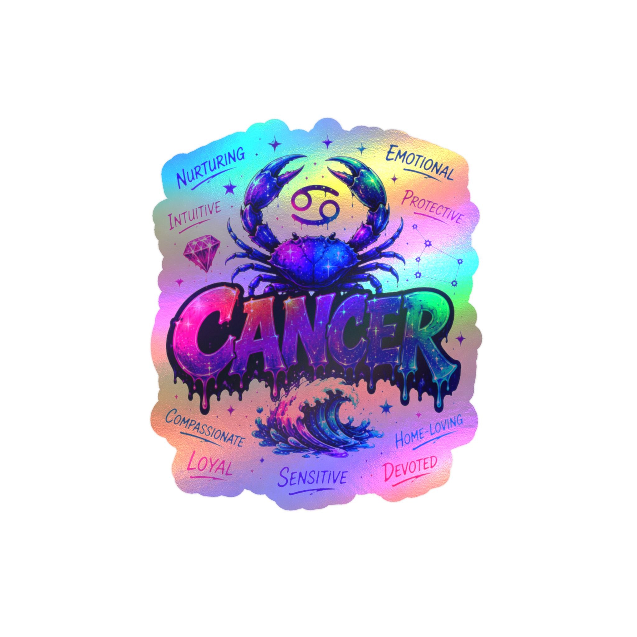 Cancer Zodiac Kiss-Cut Vinyl Decals