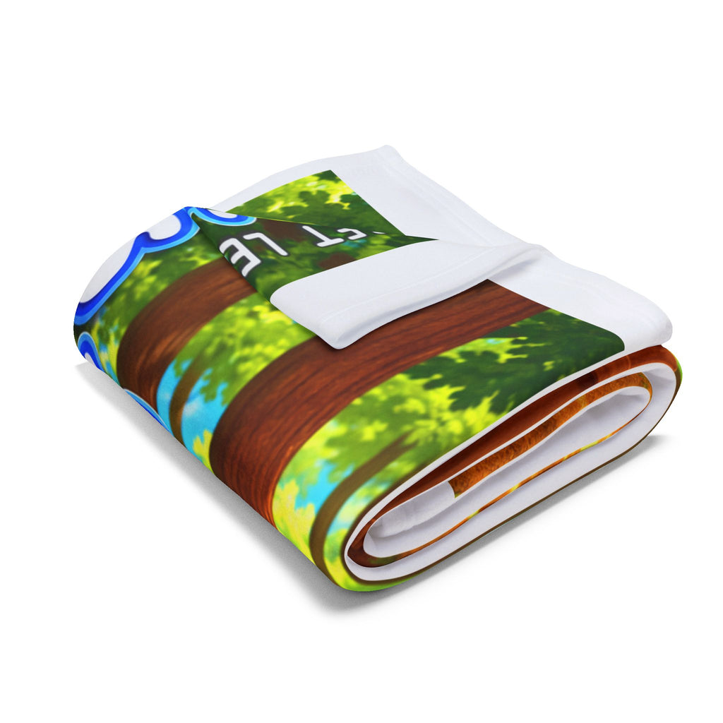 Bria's Backyard Fun 30" × 40" Kids Fleece Blanket