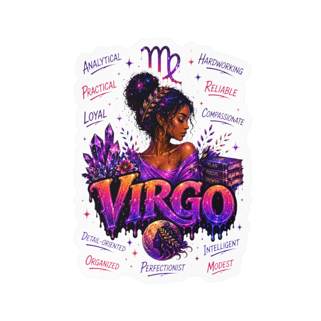 Virgo Zodiac Kiss-Cut Vinyl Decals