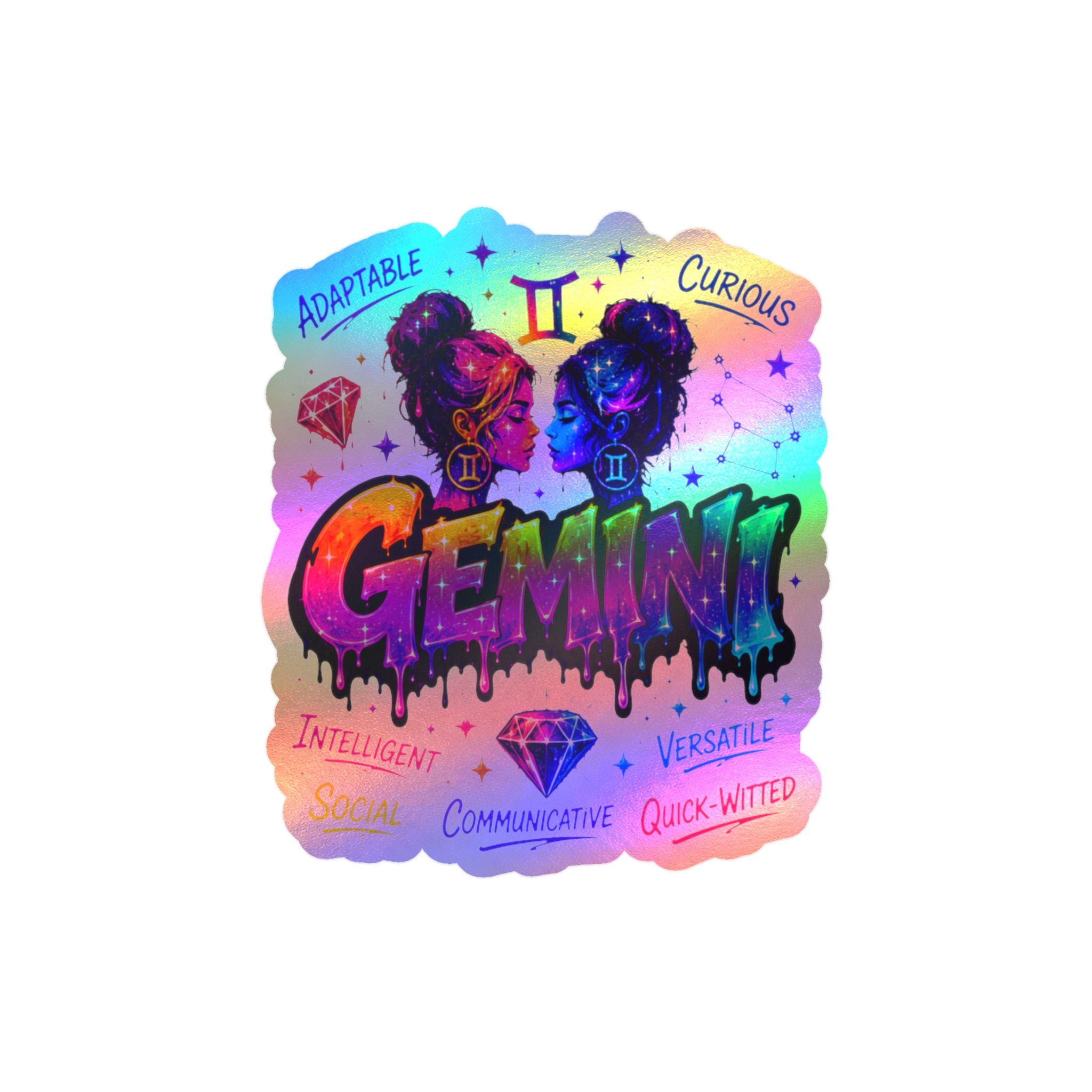 Gemini Zodiac Kiss-Cut Vinyl Decals