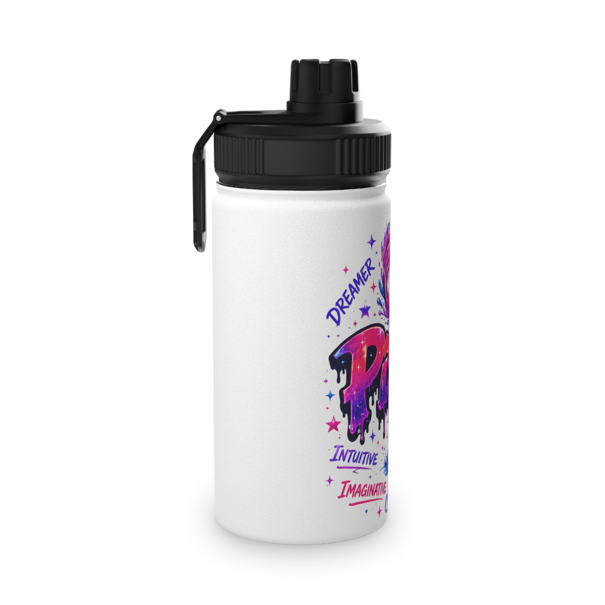 Pisces Stainless Steel Water Bottle, Sports Lid