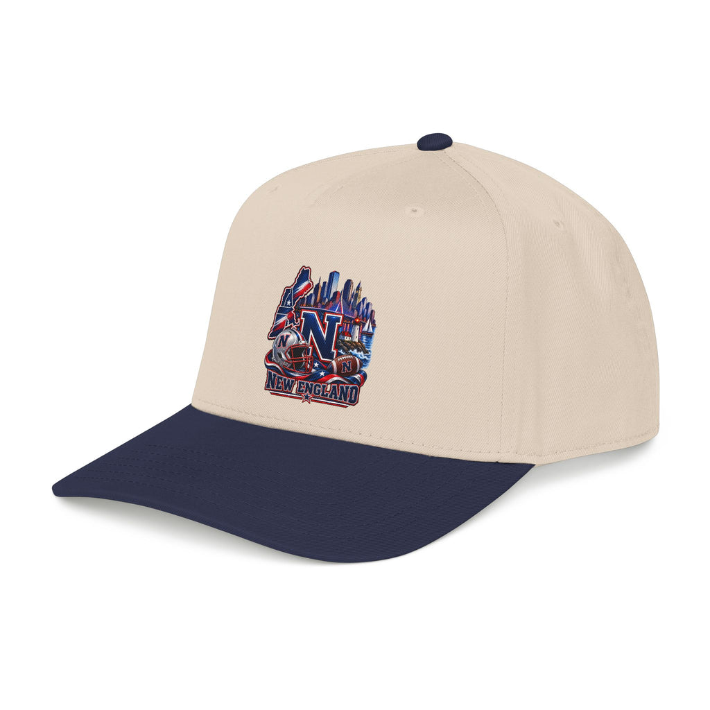 New England Football Mid Profile Baseball Cap