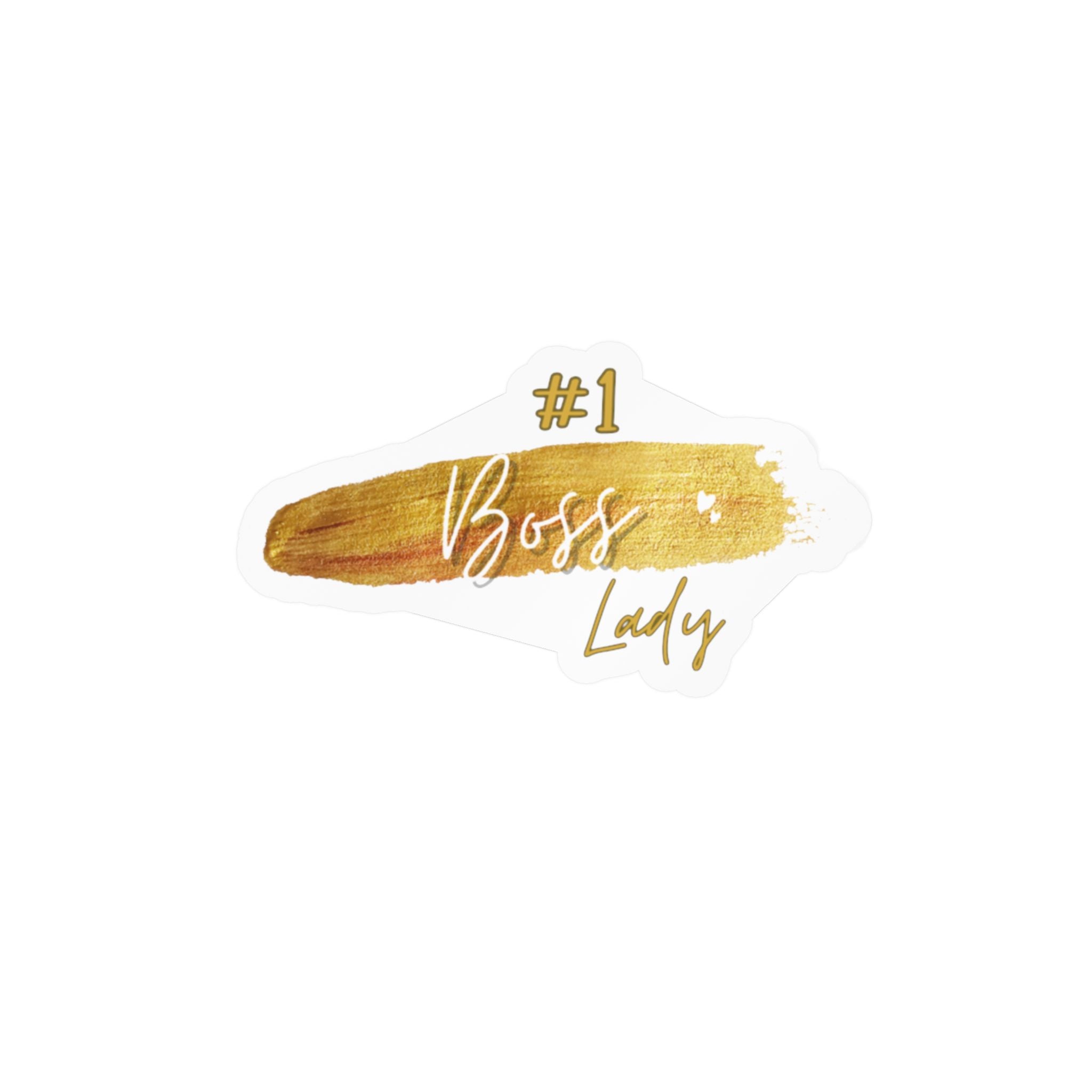 # 1 Boss Lady Kiss-Cut Vinyl Decals