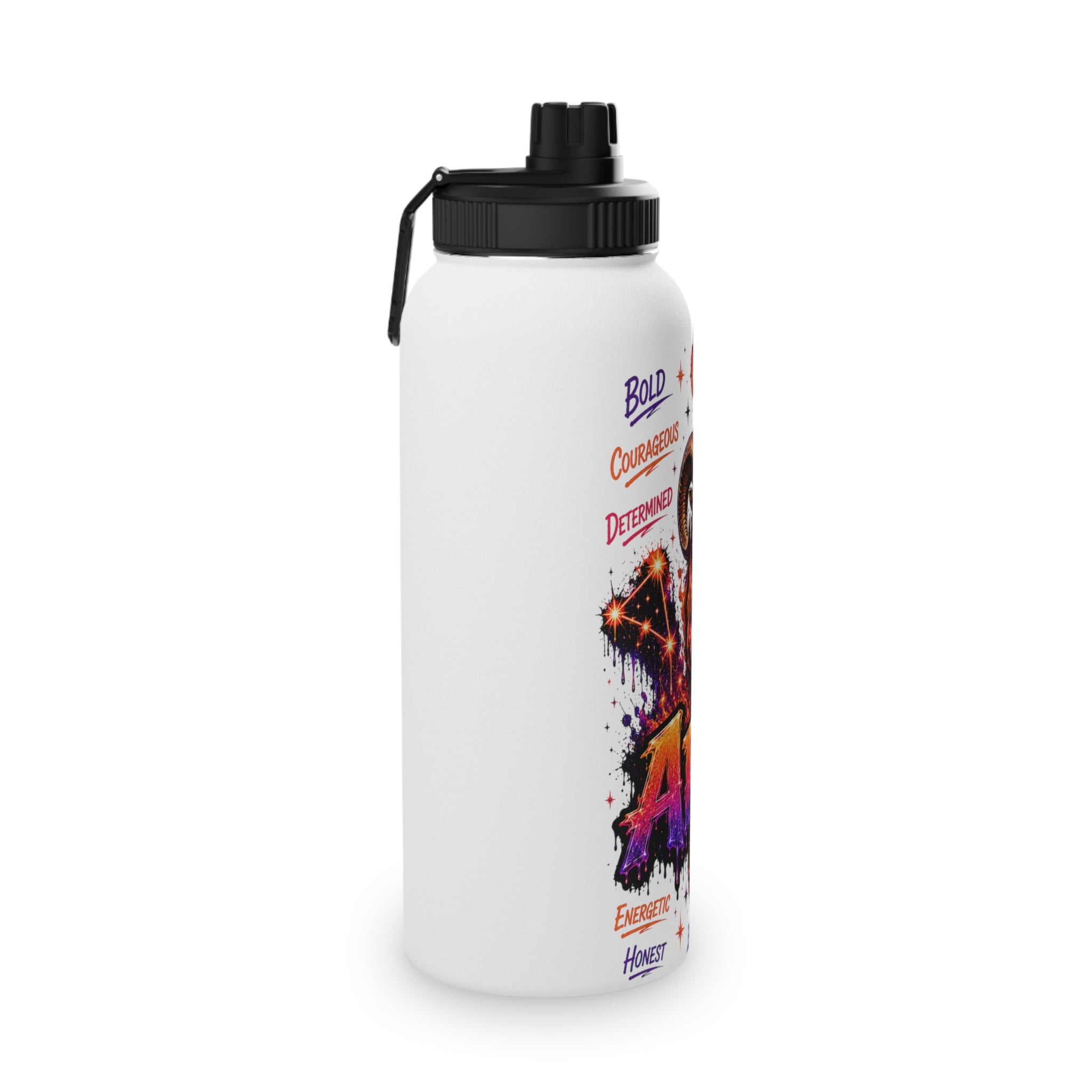 Aries Stainless Steel Water Bottle, Sports Lid