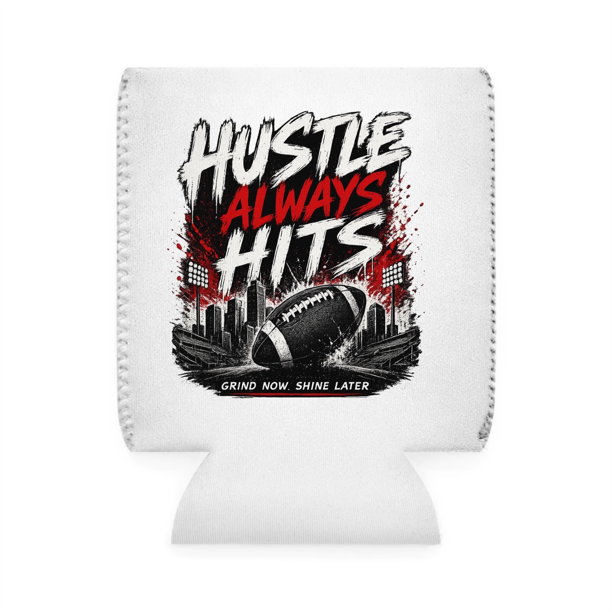 Hustle Always Hits Can Cooler Sleeve