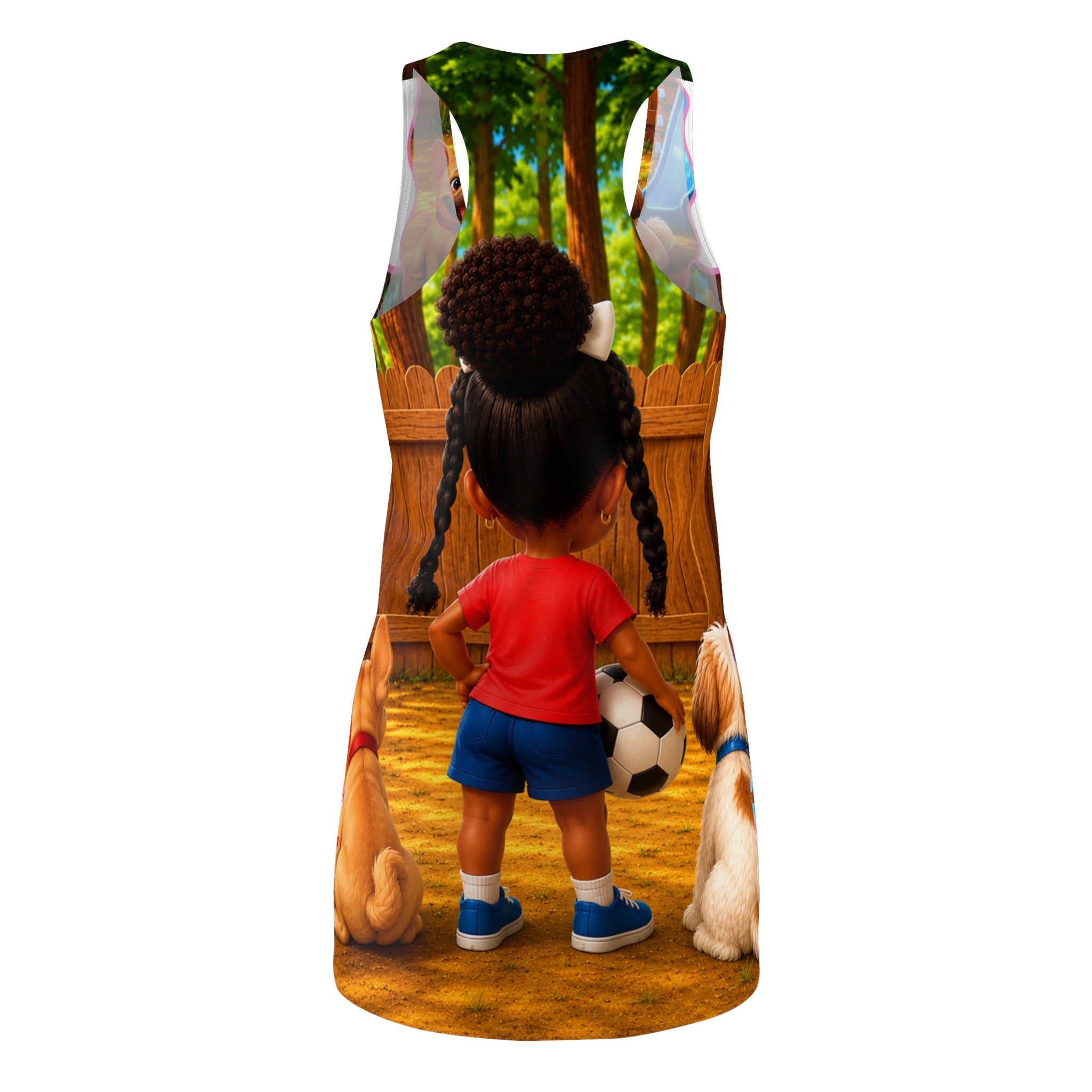 Bria’s Backyard Fun Women's Cut & Sew Racerback Dress