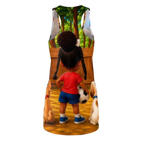 Bria’s Backyard Fun Women's Cut & Sew Racerback Dress