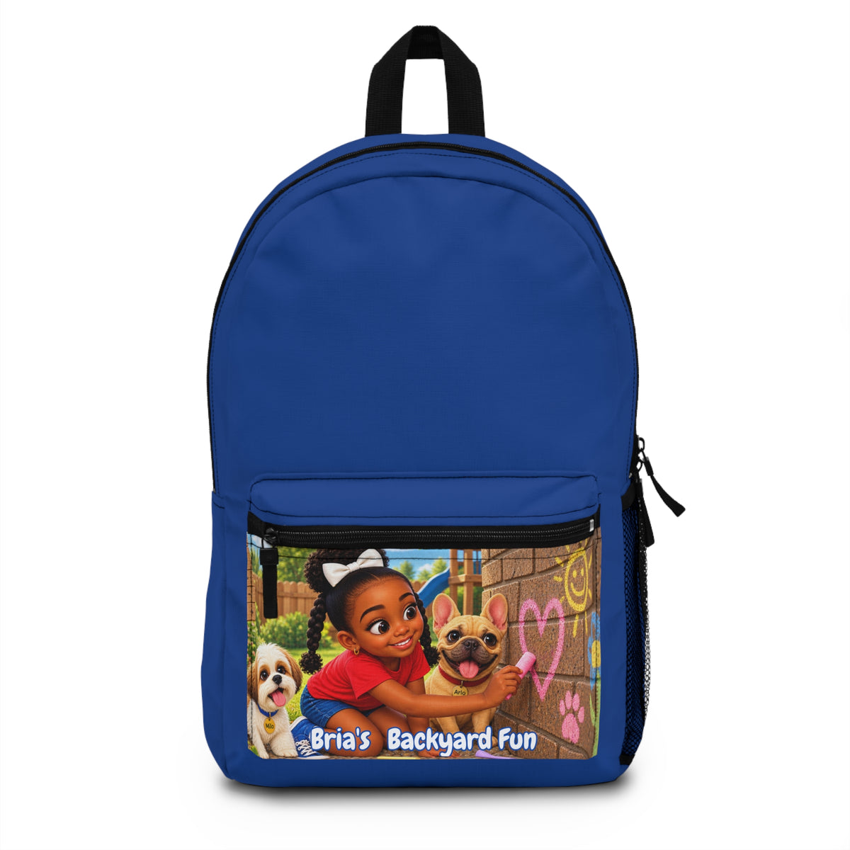 Bria’s Backyard Fun Kids Backpack Blue