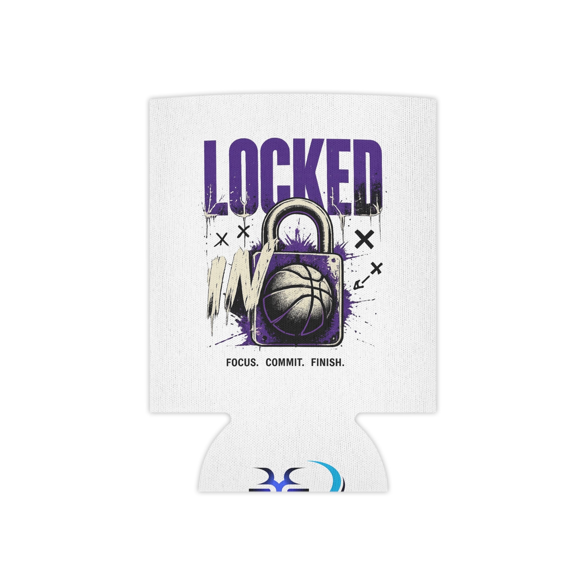 Locked In Basketball Can Cooler