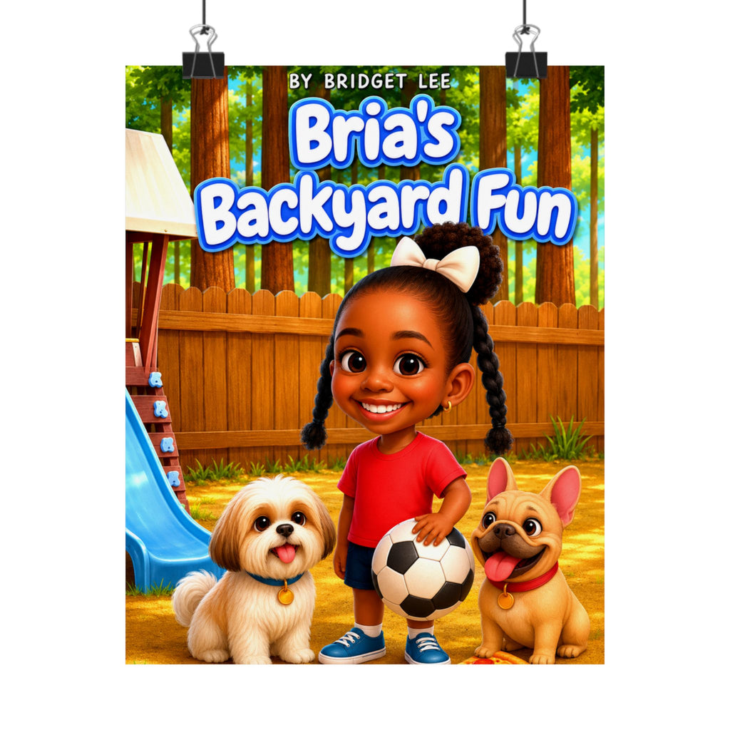 Bria's Backyard Fun 8" × 10" Matte Poste