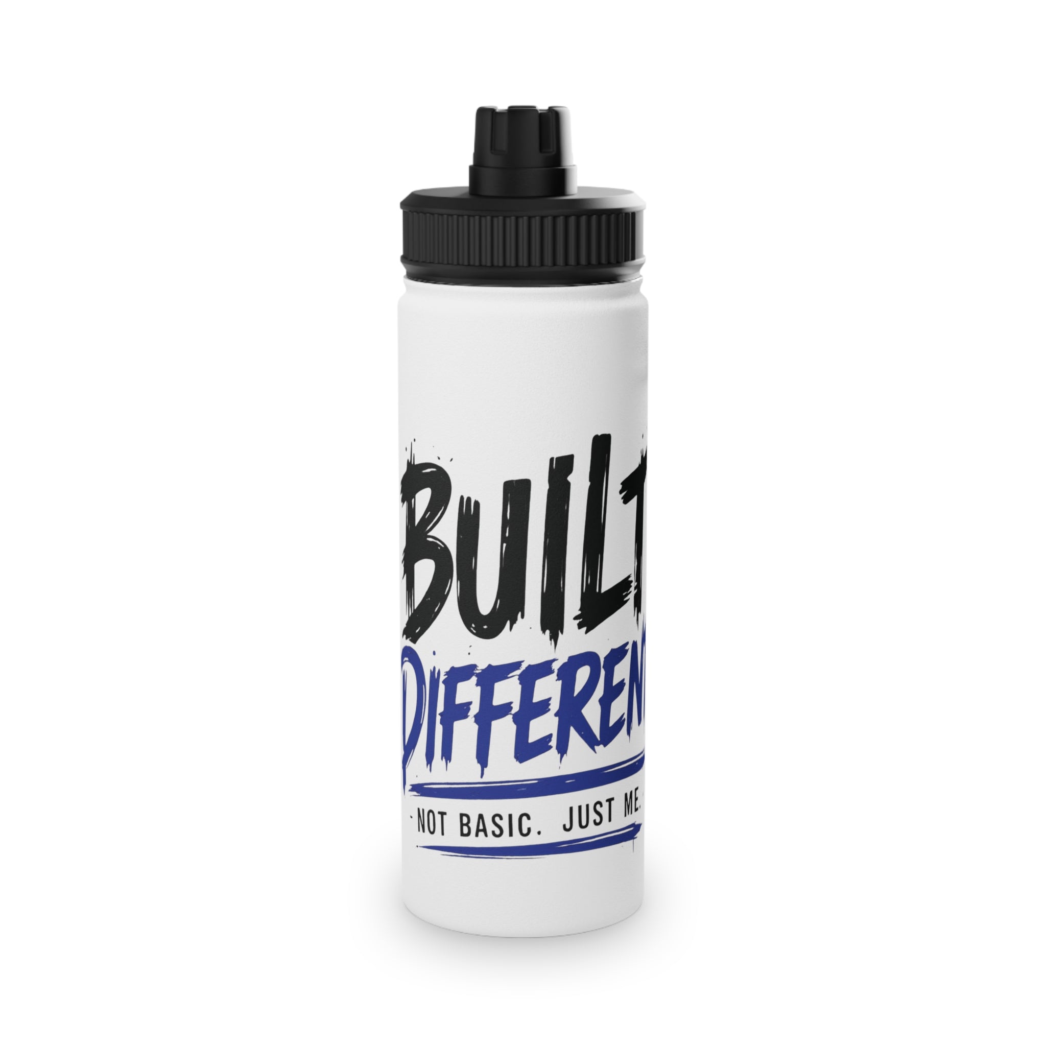 Built Different Stainless Steel Water Bottle, Sports Lid