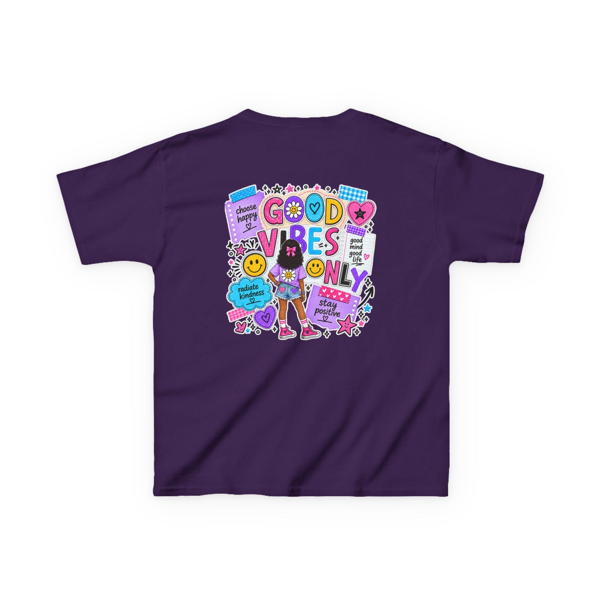 Good Vibes Only Heavy Cotton Kids T-Shirt
