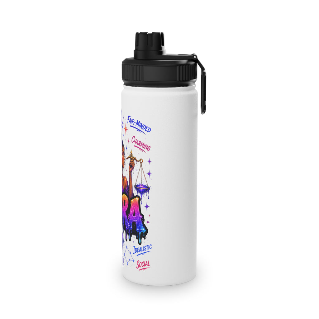 Libra Stainless Steel Water Bottle, Sports Lid