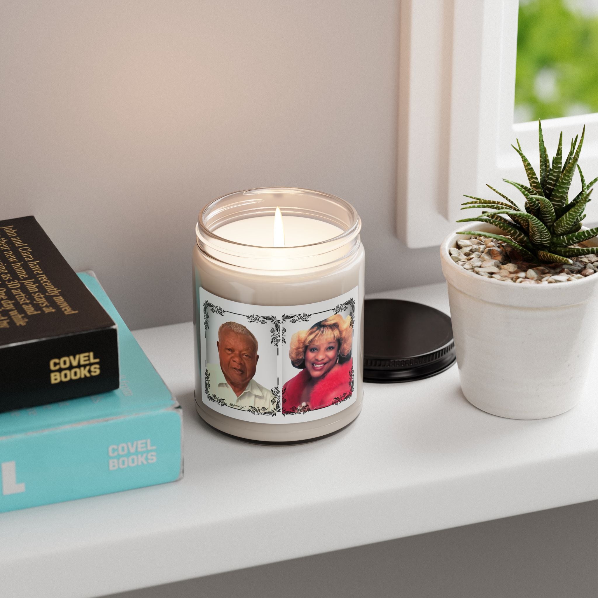 Personalized Photo Scented Soy Candle, 9oz